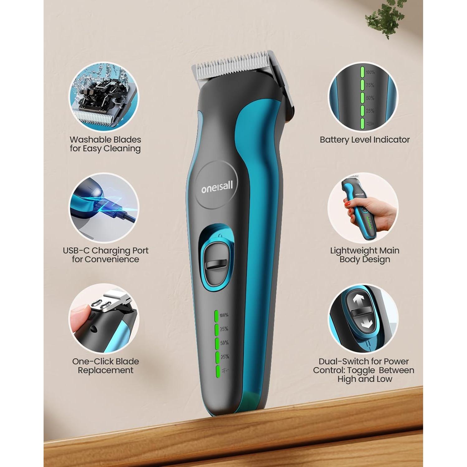 Cortadora de Perros Inalámbrica Oneisall DTJ 002 50dB 2 Velocidades