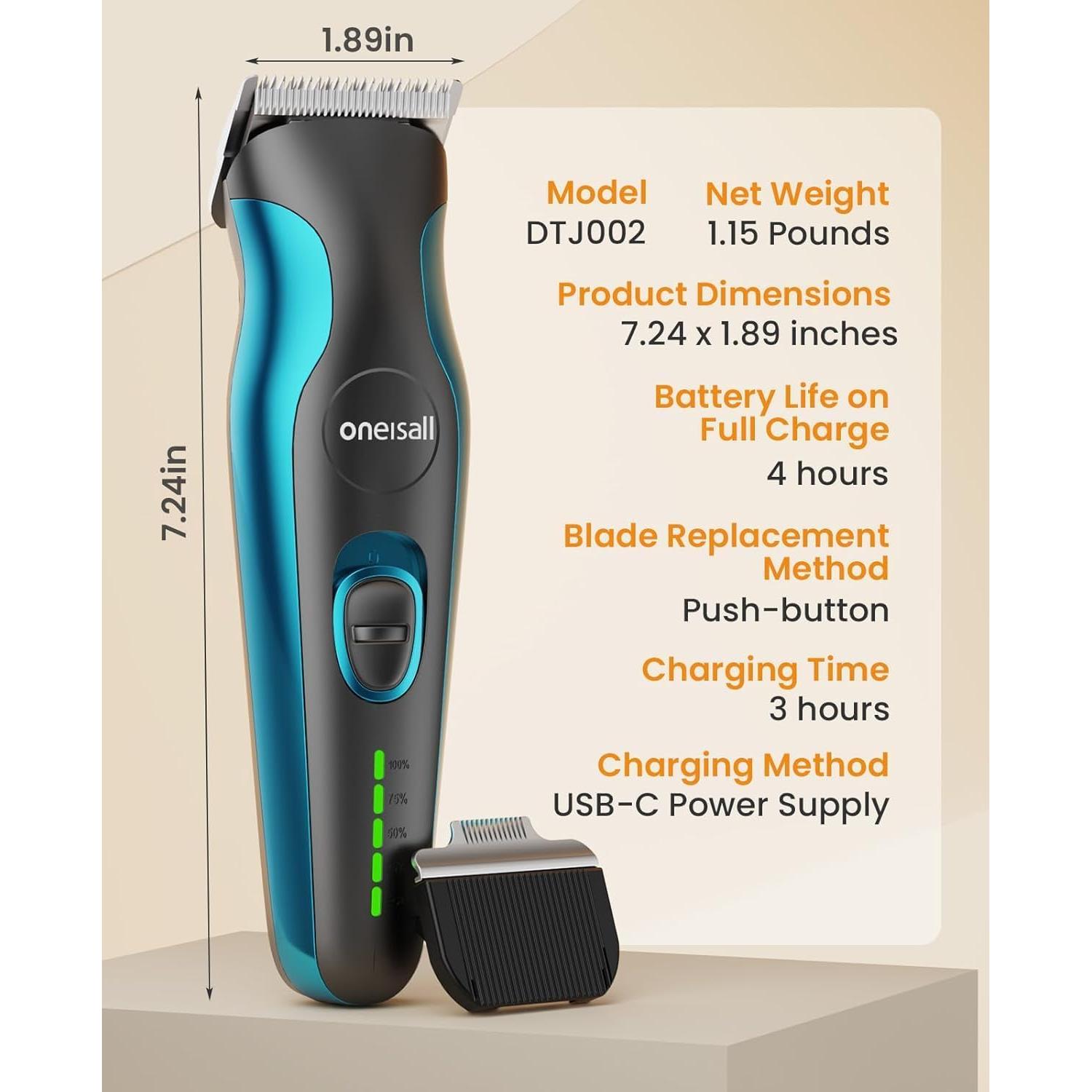 Cortadora de Perros Inalámbrica Oneisall DTJ 002 50dB 2 Velocidades