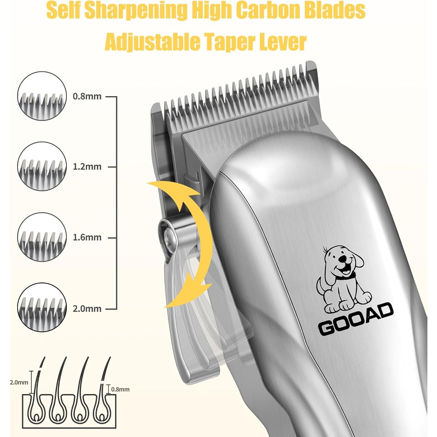 Cortadora de Pelo para Mascotas GOOAD Inalámbrica 2 en 1