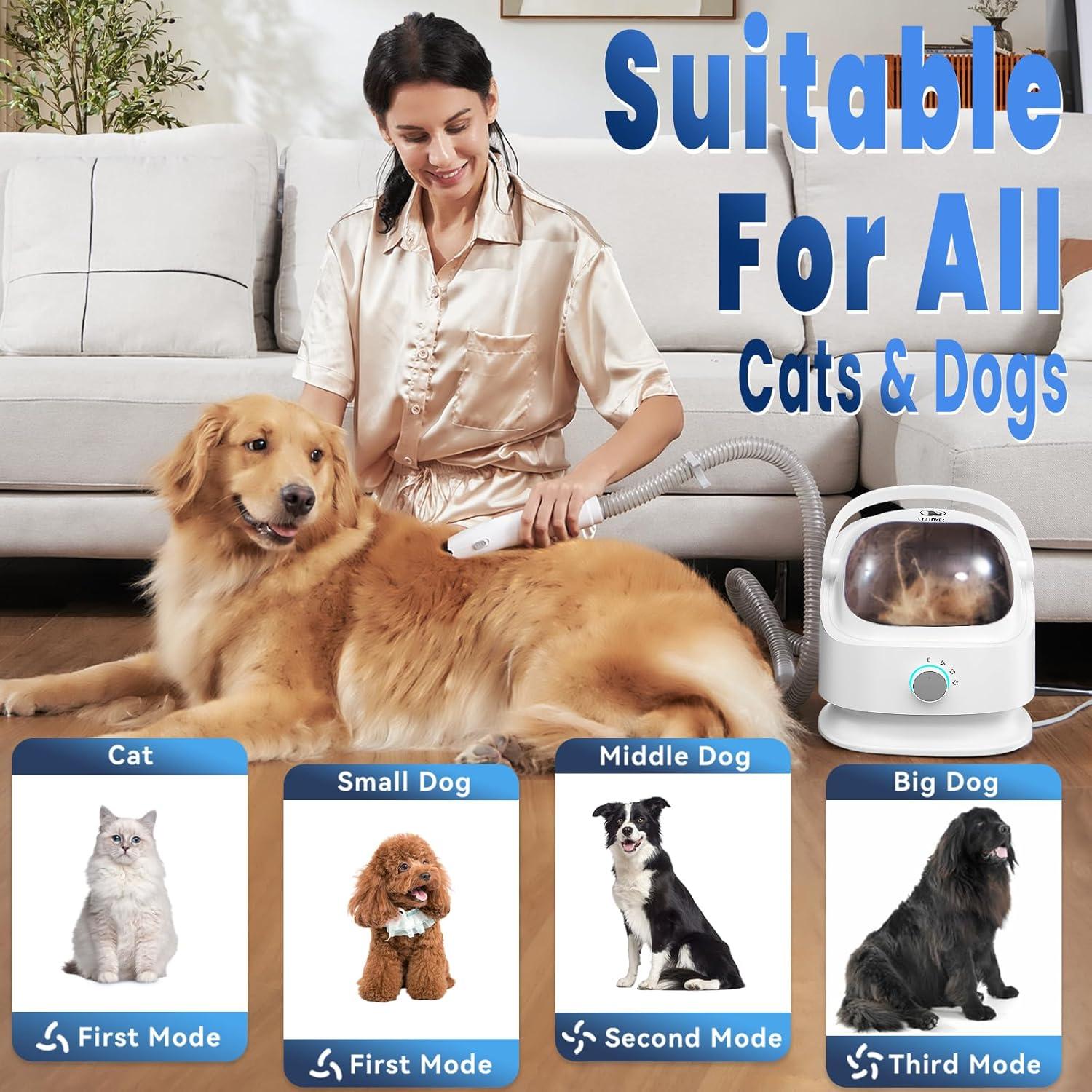 Kit de Aseo para Perros Ceenwes con Aspiradora 3L y Accesorios