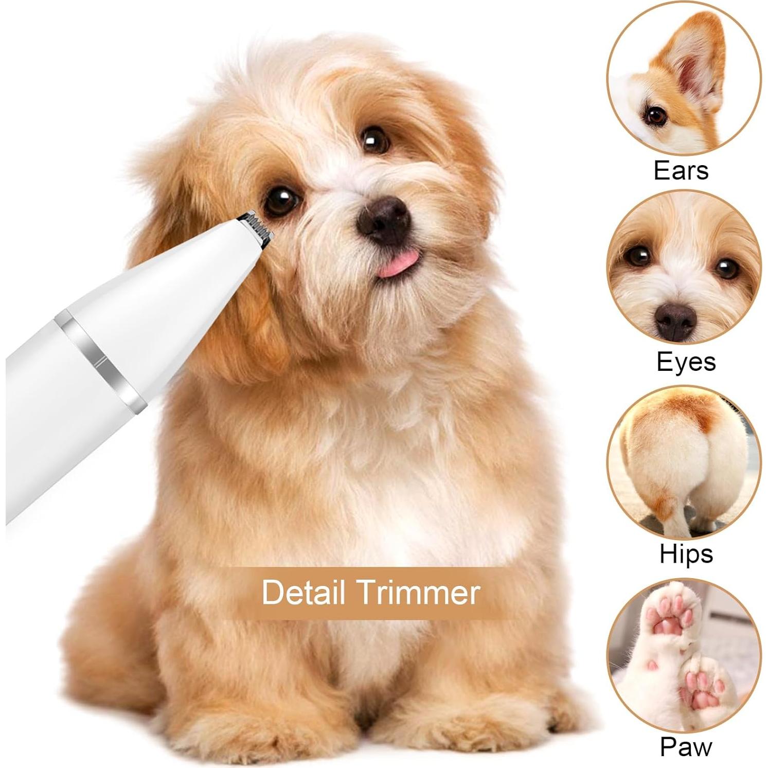 Recortadora de Pelo para Mascotas Virtulance 4 en 1 Inalámbrica