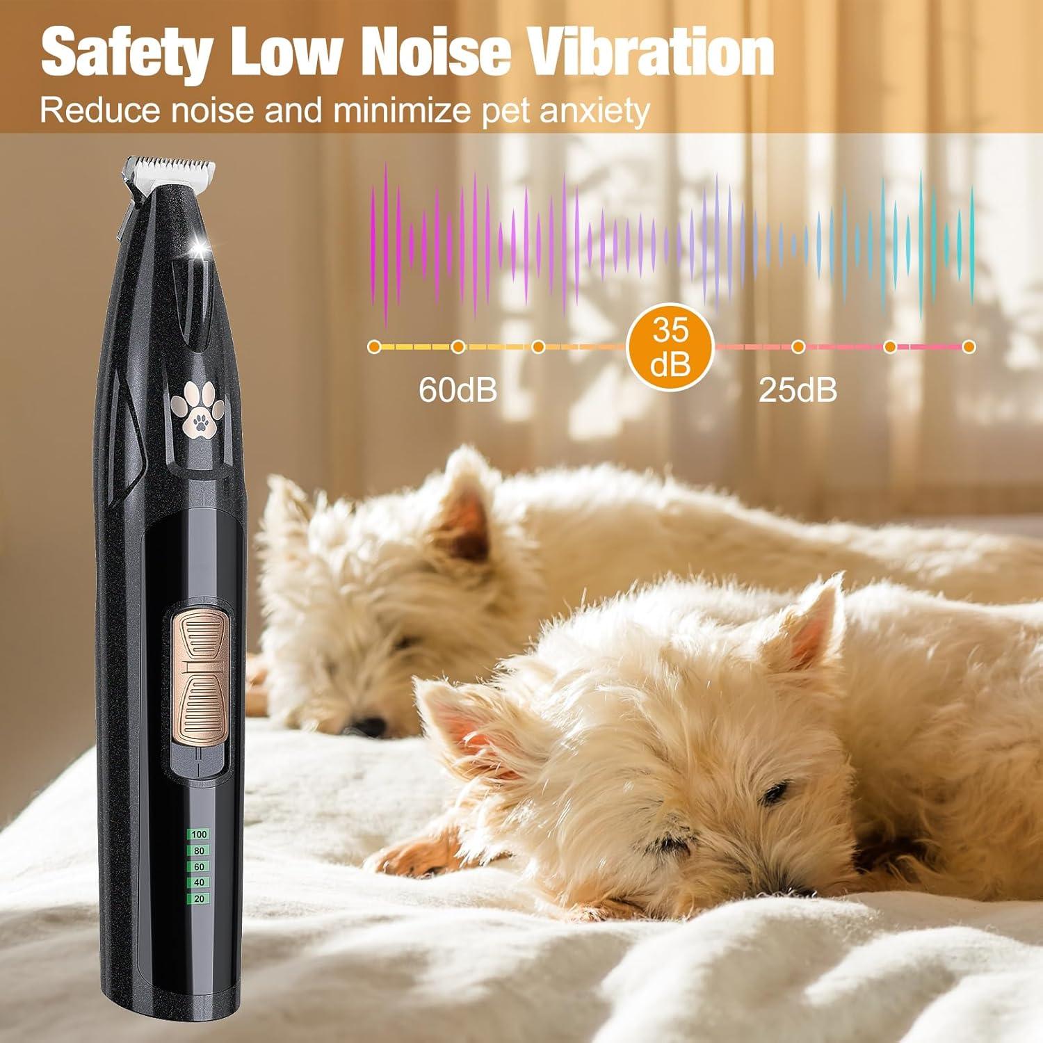 Recortadora Inalámbrica para Perros GIMPYN con LED 19cm