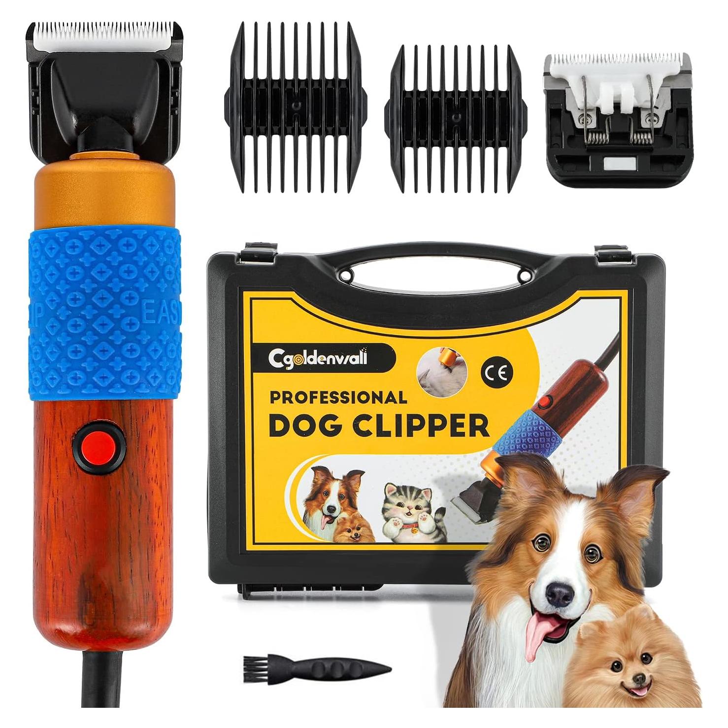 Cortadora de Pelo para Mascotas CGOLDENWALL 200W Bajo Ruido