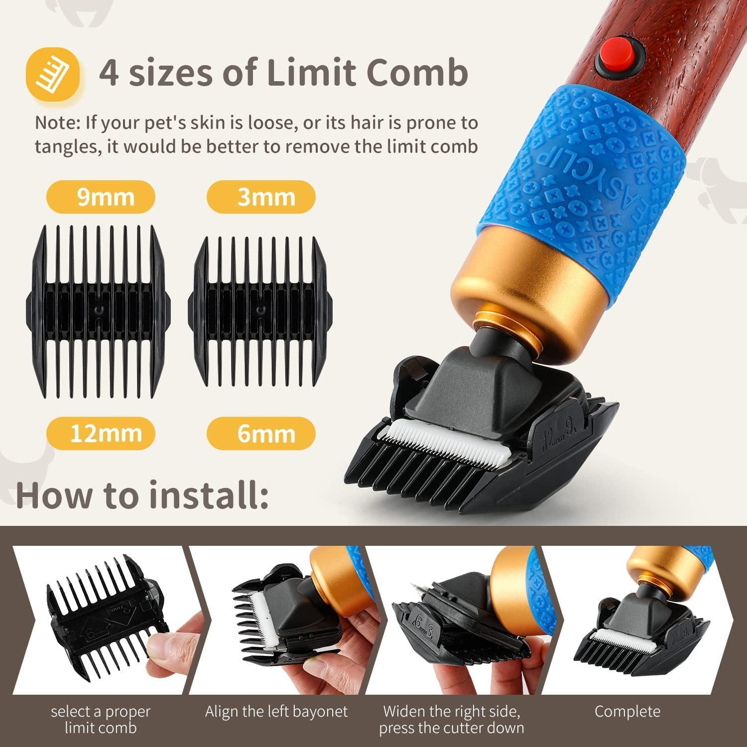 Cortadora de Pelo para Mascotas CGOLDENWALL 200W Bajo Ruido