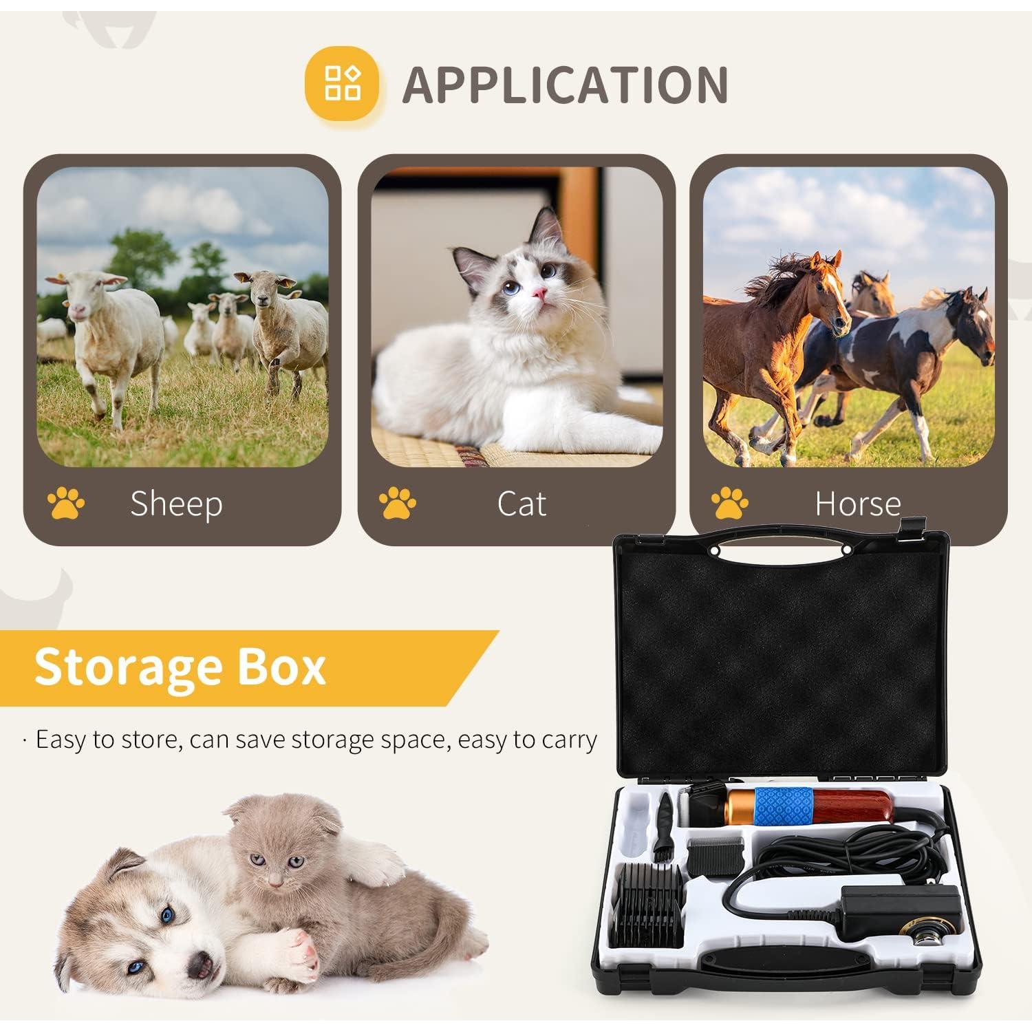 Cortadora de Pelo para Mascotas CGOLDENWALL 200W Bajo Ruido