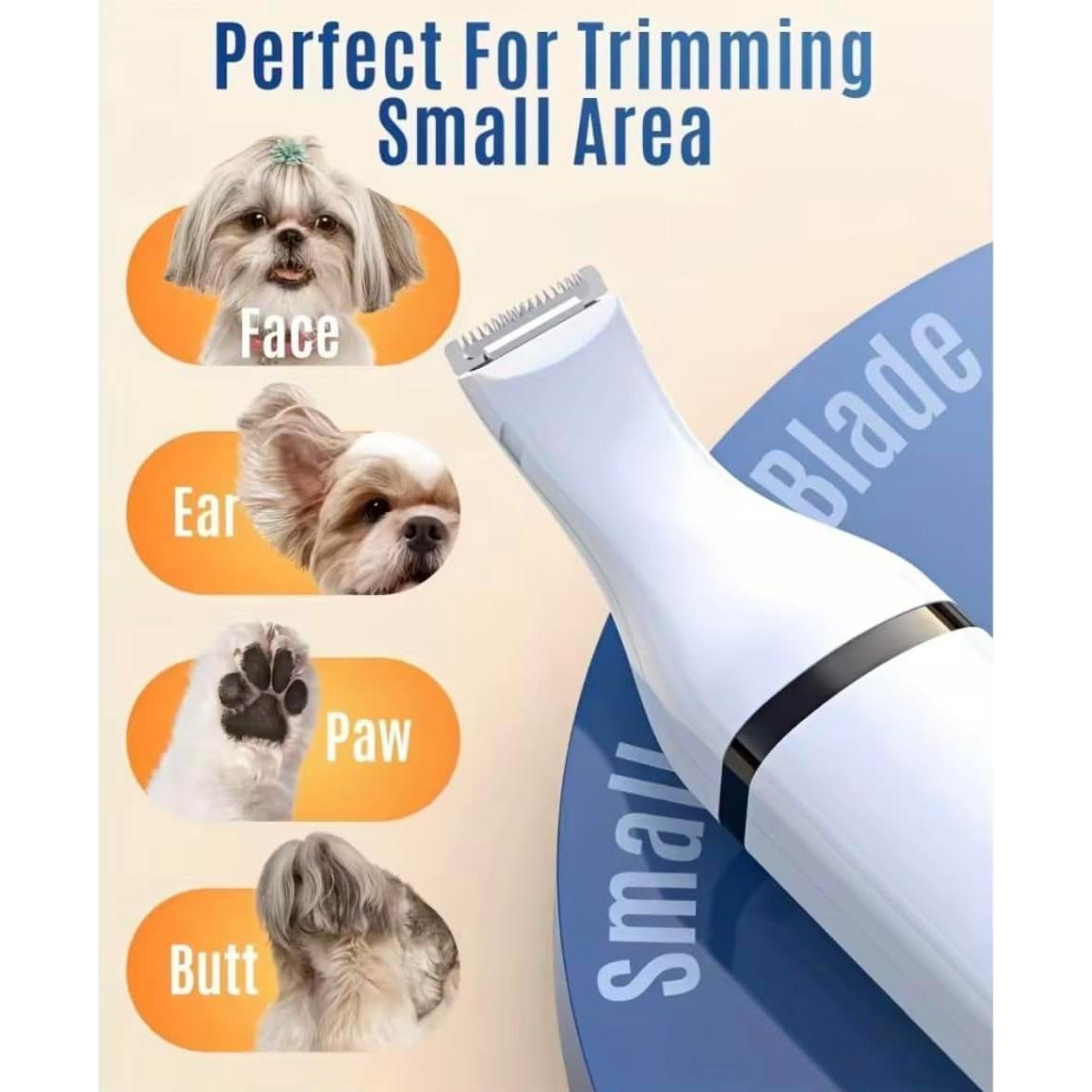 GajetNest 3-in-1 Dog Clippers Pet Grooming Kit, Low Noise, Rechargeable, Cordless, for Dogs Cats and Pets Nail Grinders, Rechargeable, Cordless Long Lasting Battery Quick Charge