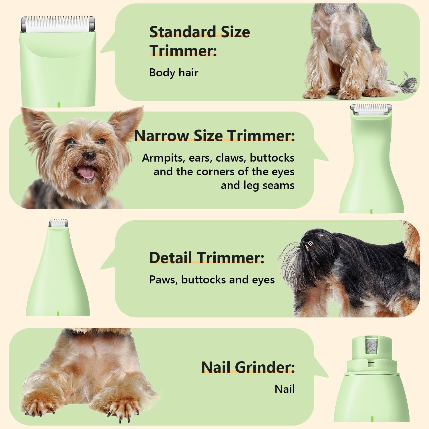 Kit de Aseo para Mascotas FuzzyFix 4 en 1 Inalámbrico