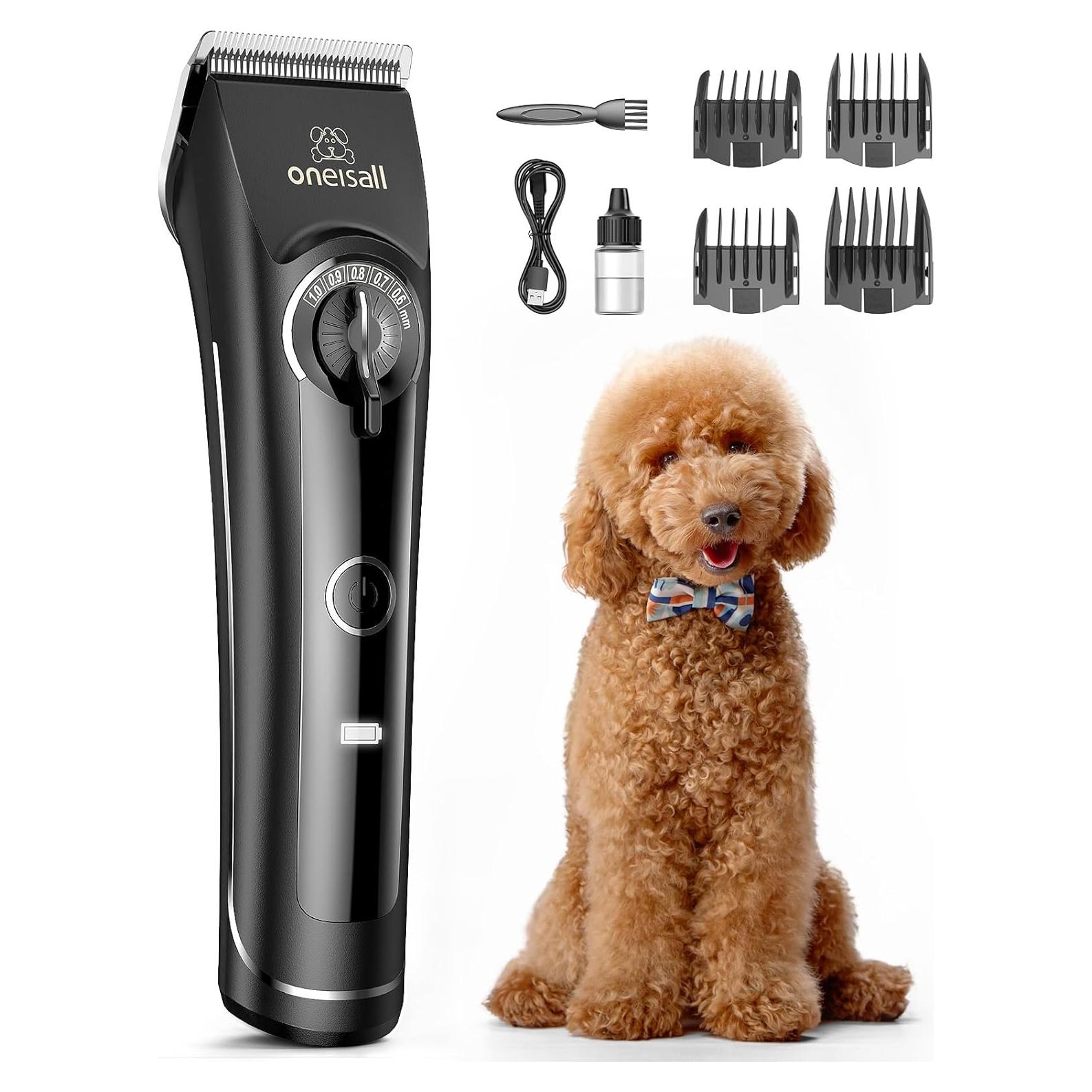 Cortapelos para Perros oneisall CP-9050 4 en 1 con Cuchillas Desmontables