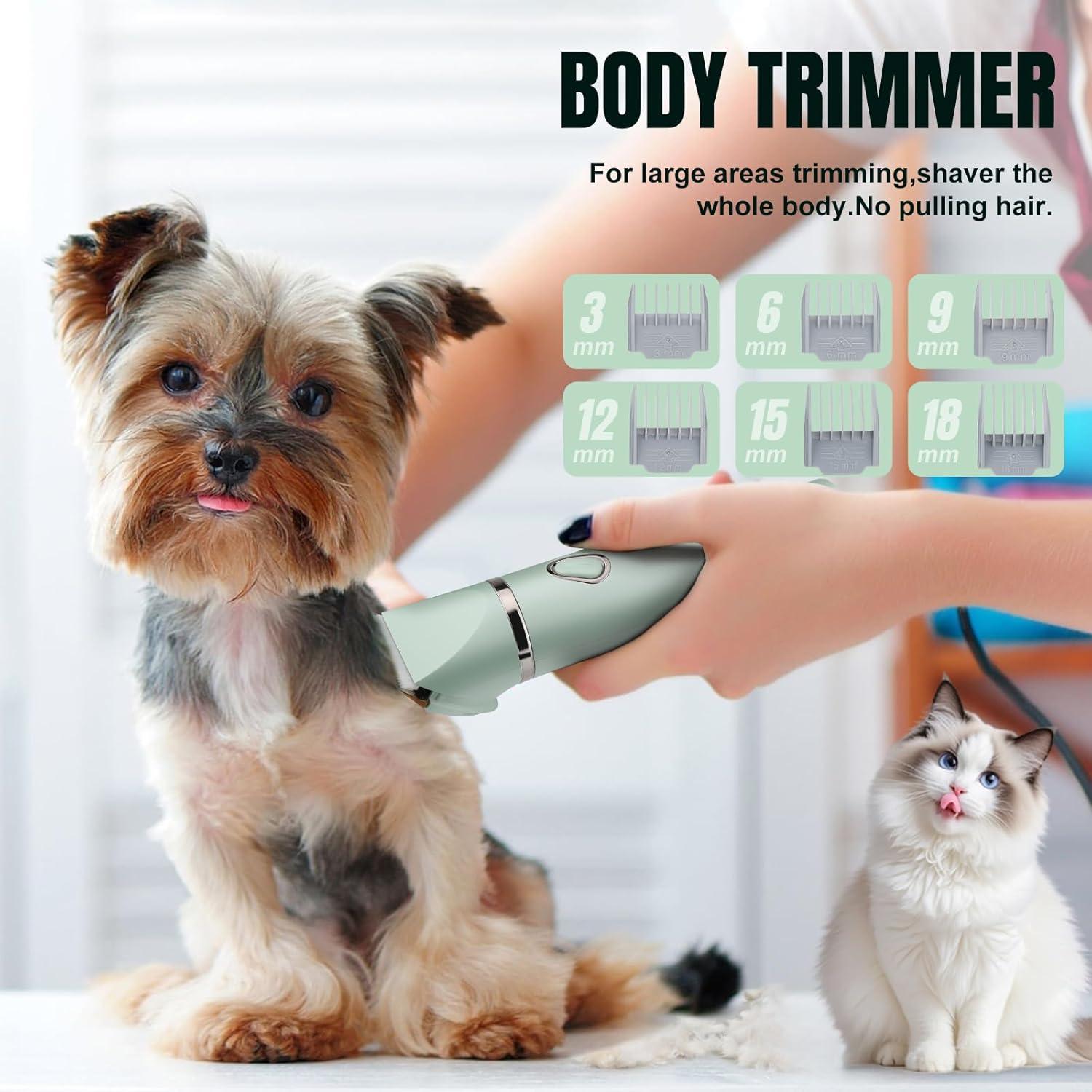 Kit de Cuidado de Mascotas 4 en 1 Lanumi - Cortadora Recargable