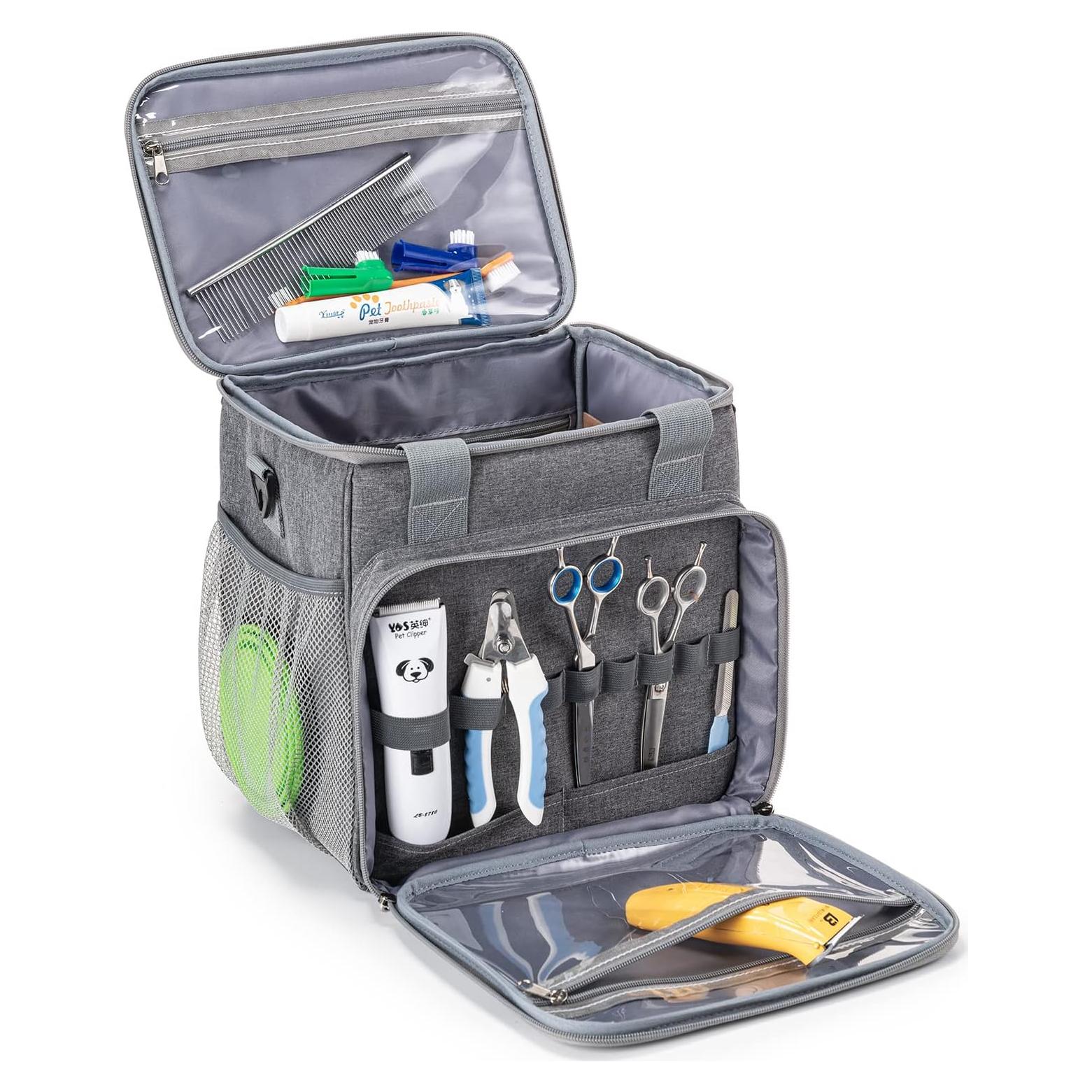 Bolsa de Aseo para Mascotas BABEYER Gris 28x23.1x29 cm