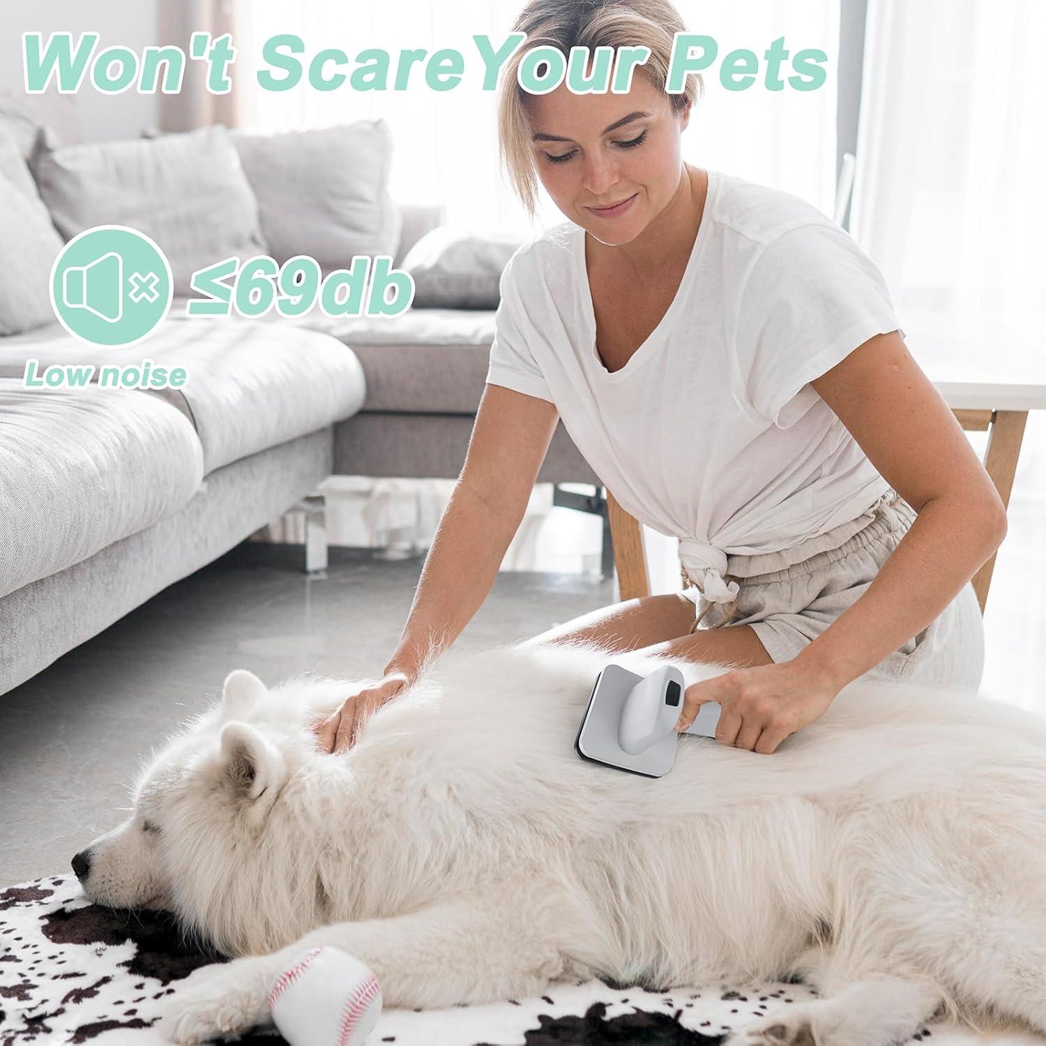 Kit de Acicalamiento 7 en 1 IEVENW para Perros y Gatos Blanco