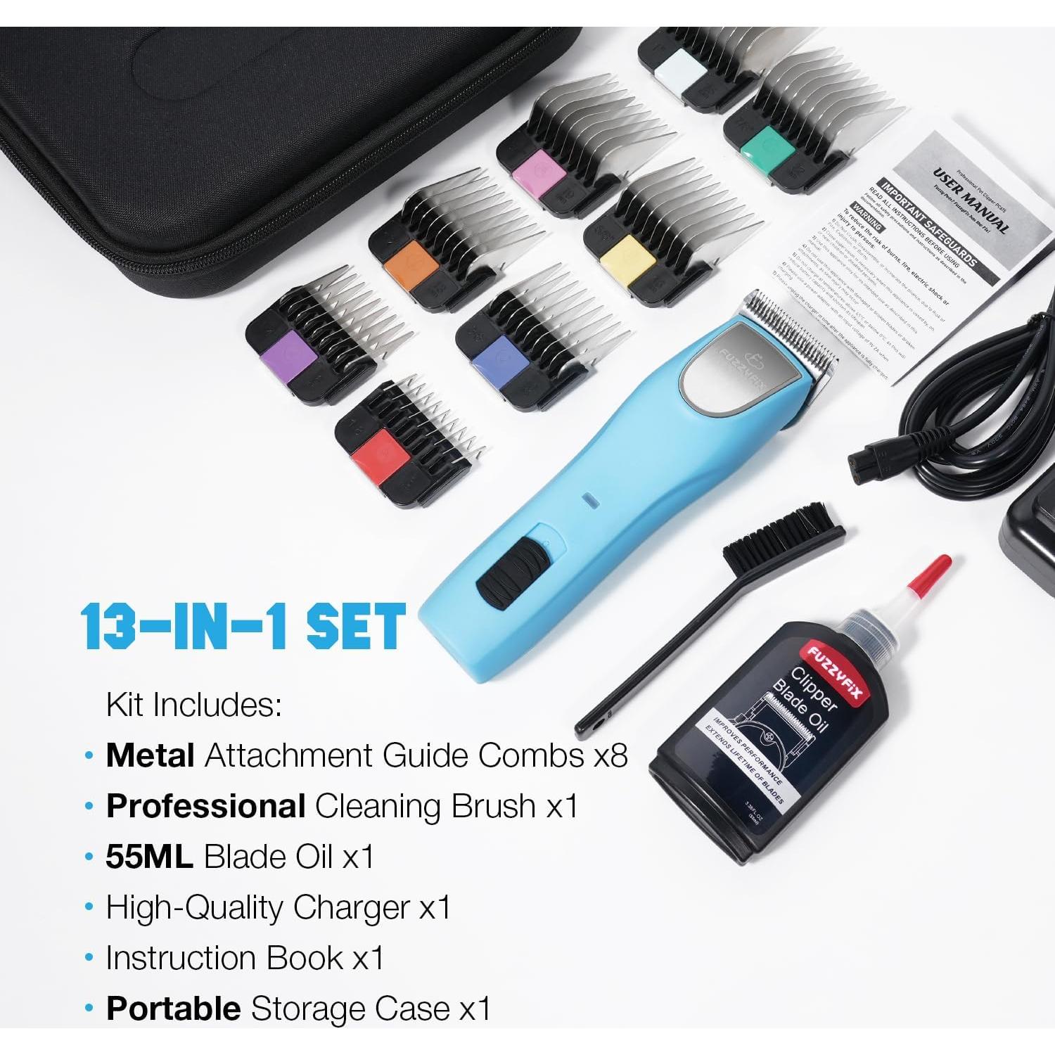 Cortadora de Pelo Inalámbrica FuzzyFix 14 en 1 para Mascotas