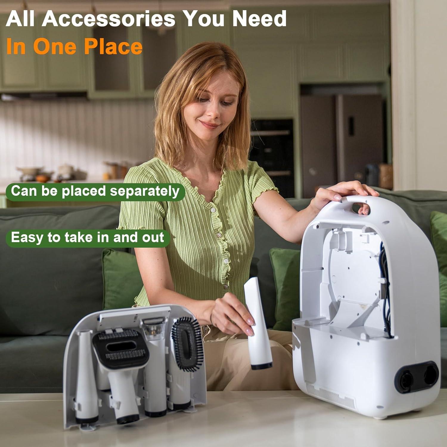 Kit de Aseo para Perros Catboxy 5 en 1 con Secador y Aspiradora