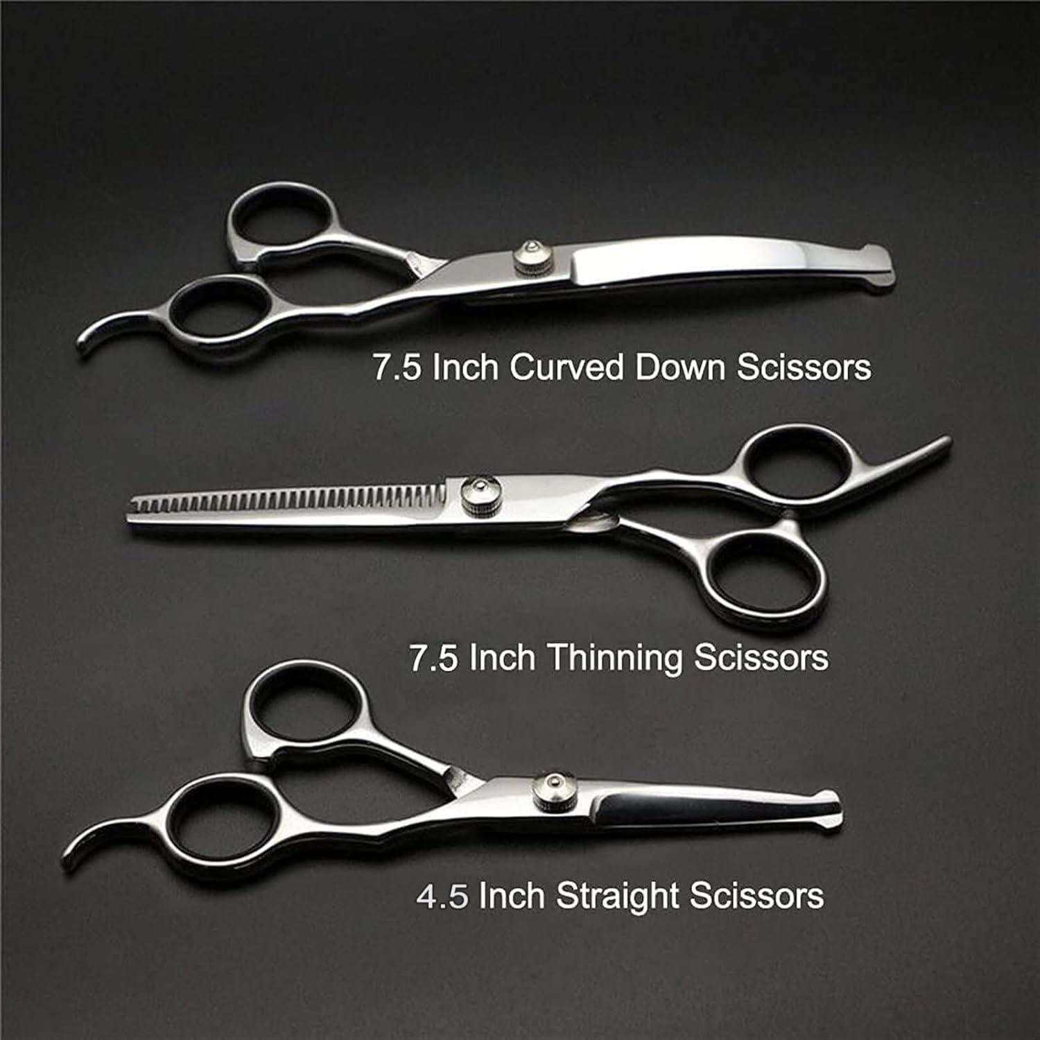 Kit de Tijeras para Aseo de Mascotas Yeahbudddy 5 en 1