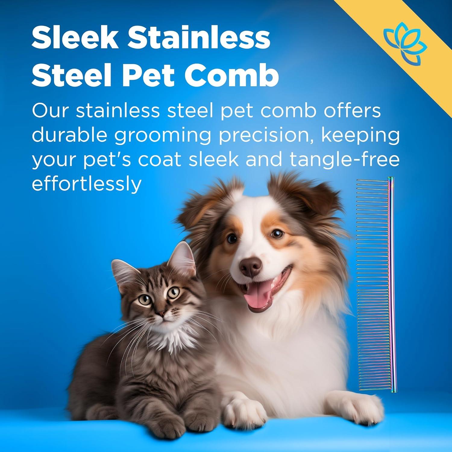 Set de Tijeras para Aseo de Mascotas Equinox 7 en 1