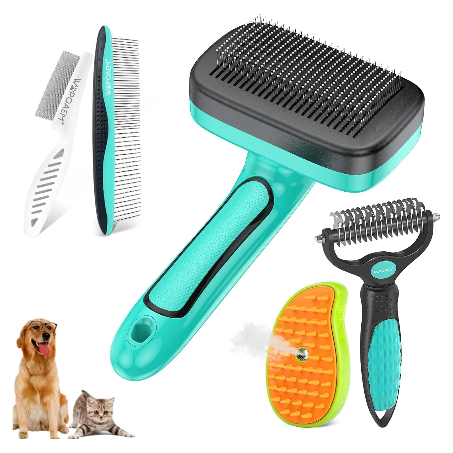 Kit de Aseo 5 en 1 WOPQAEM para Perros y Gatos - Verde