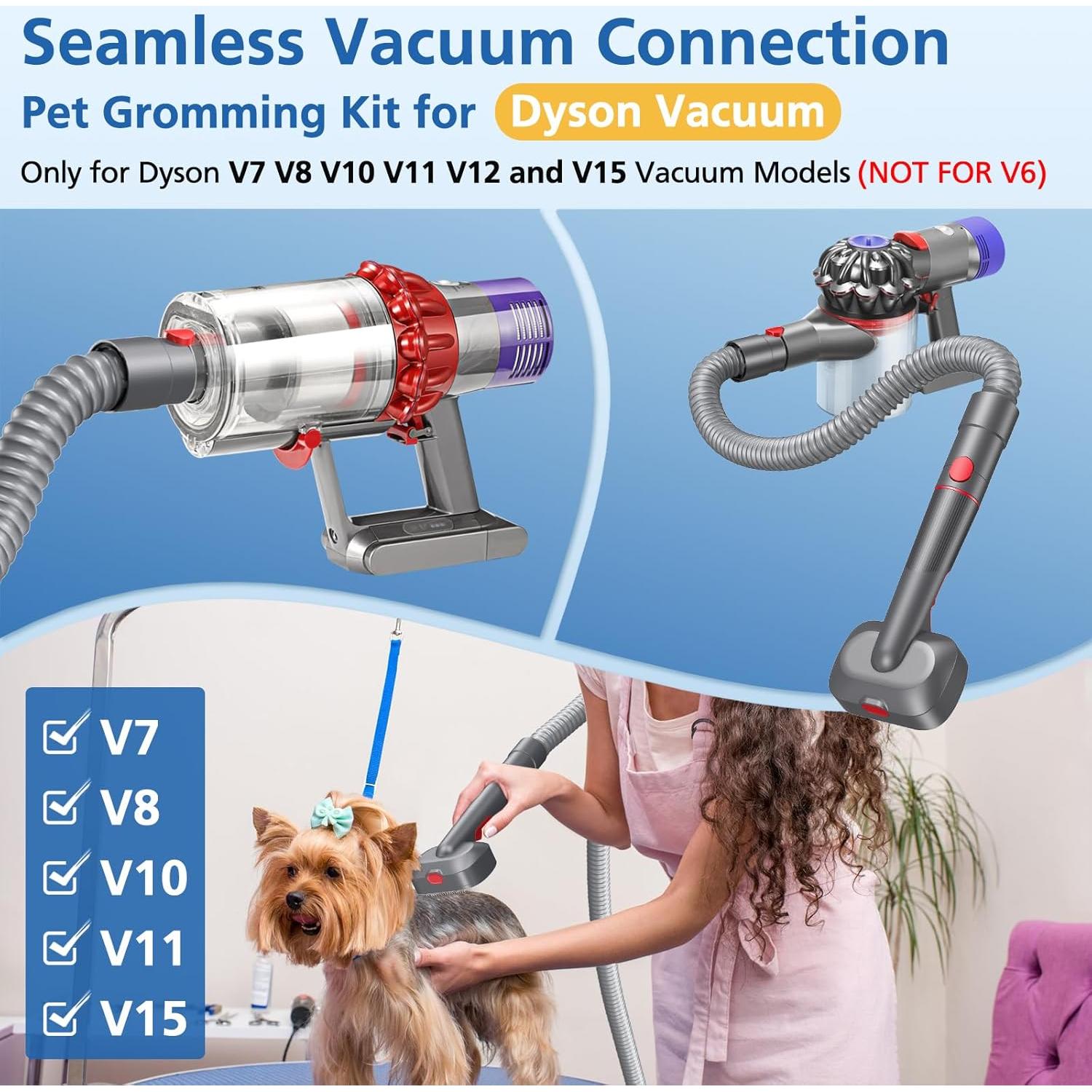 Kit de Acicalamiento para Perros JORAIR Compatible Dyson V7-V15