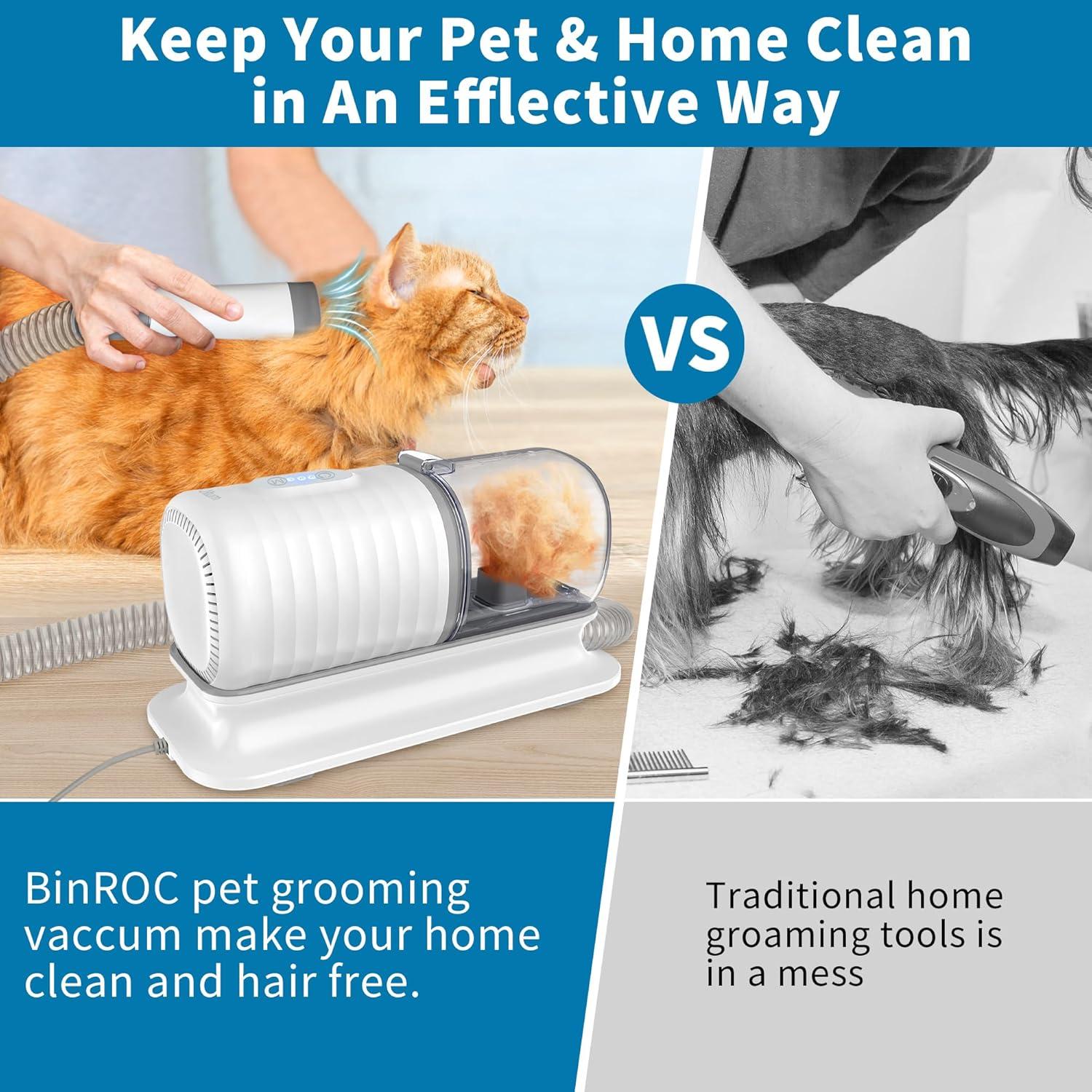 Kit de Aseo para Perros Toogoer PV01 con Aspiradora y Cortadora