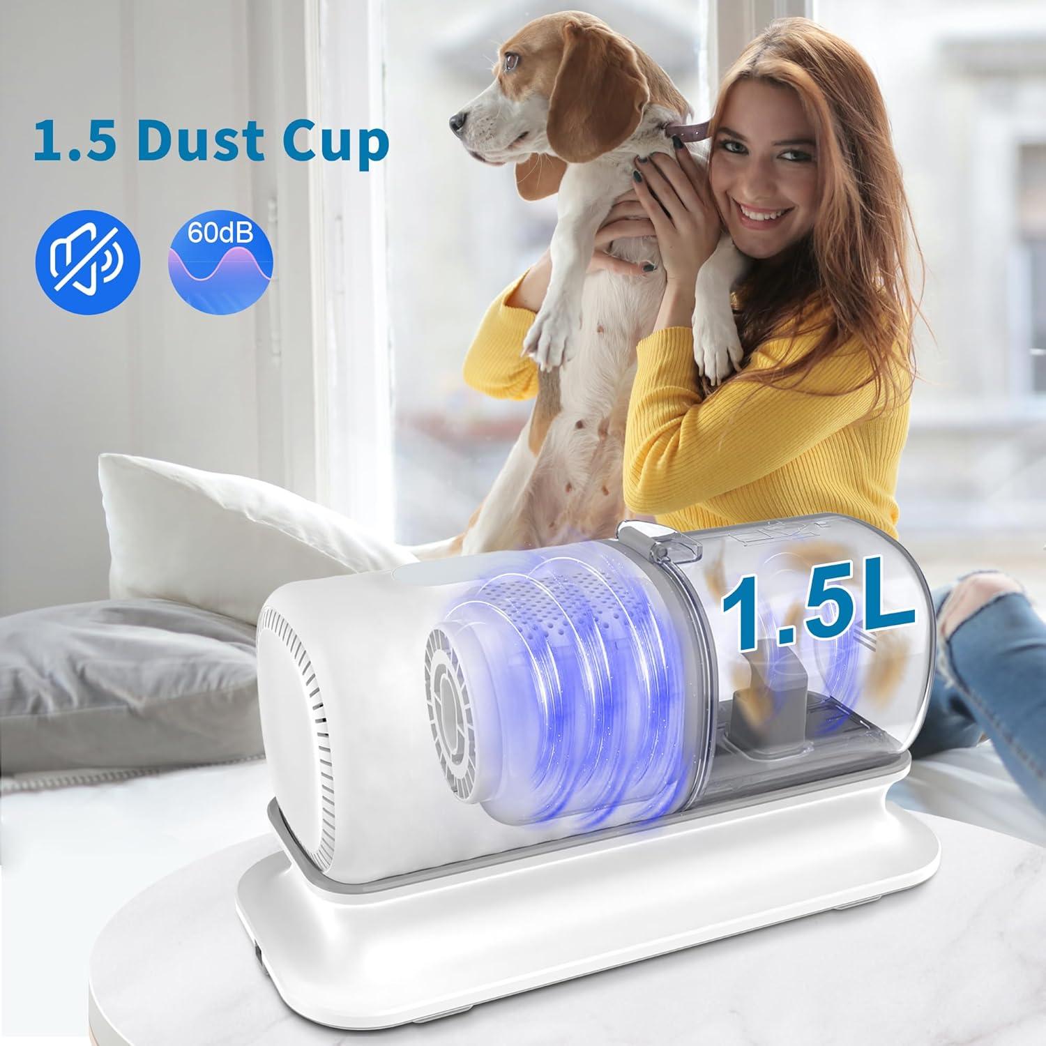 Kit de Aseo para Perros Toogoer PV01 con Aspiradora y Cortadora