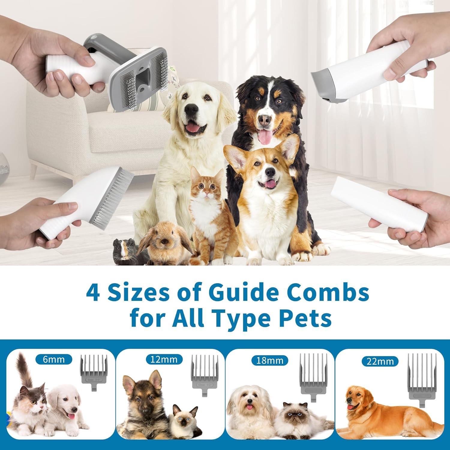 Kit de Aseo para Perros Toogoer PV01 con Aspiradora y Cortadora