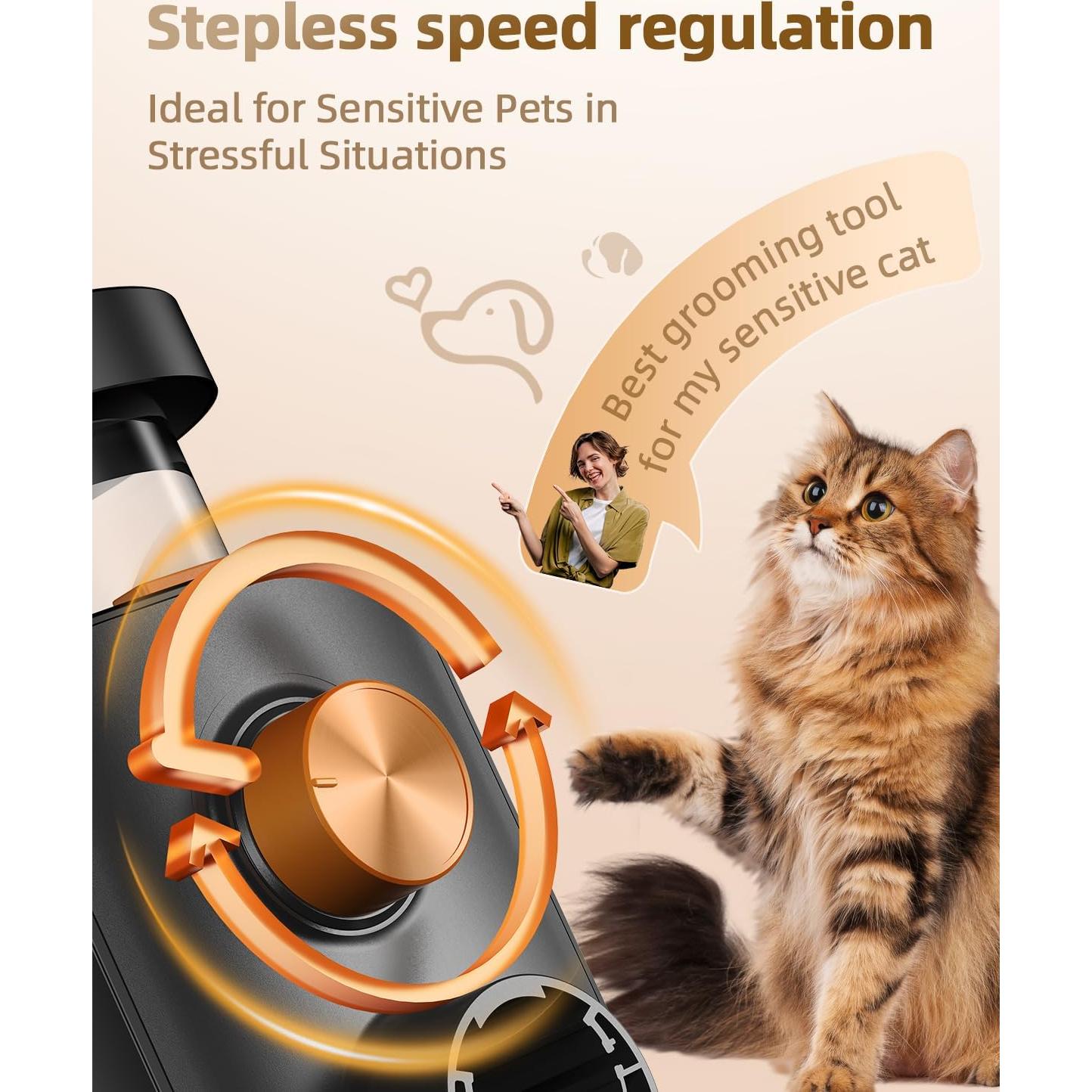 Aspiradora para Perros Buenkee 14000Pa 4.5L Inalámbrica