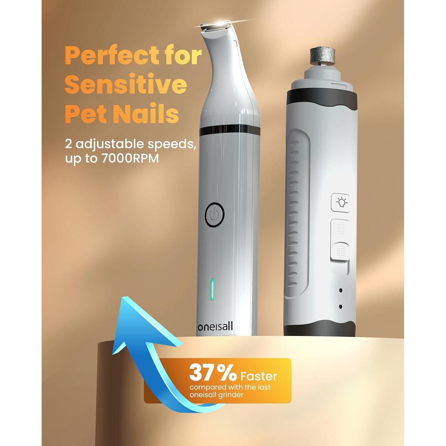 Kit de Lima de Uñas y Recortador de Patas Oneisall 3 en 1