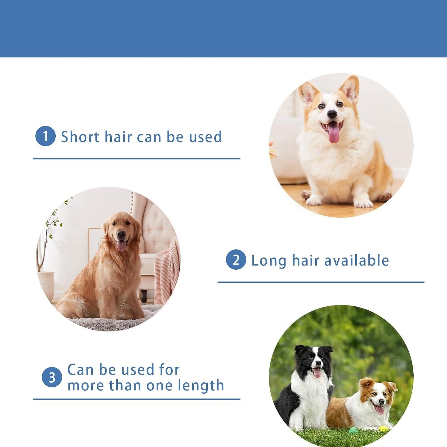 Replacement Blade for nebot P1 Pro Pet Grooming Kit & Vacuum,Size-4F Cut Length 3/8"(9.5mm),Made of Ceramic Blade & Stainless Steel Blade