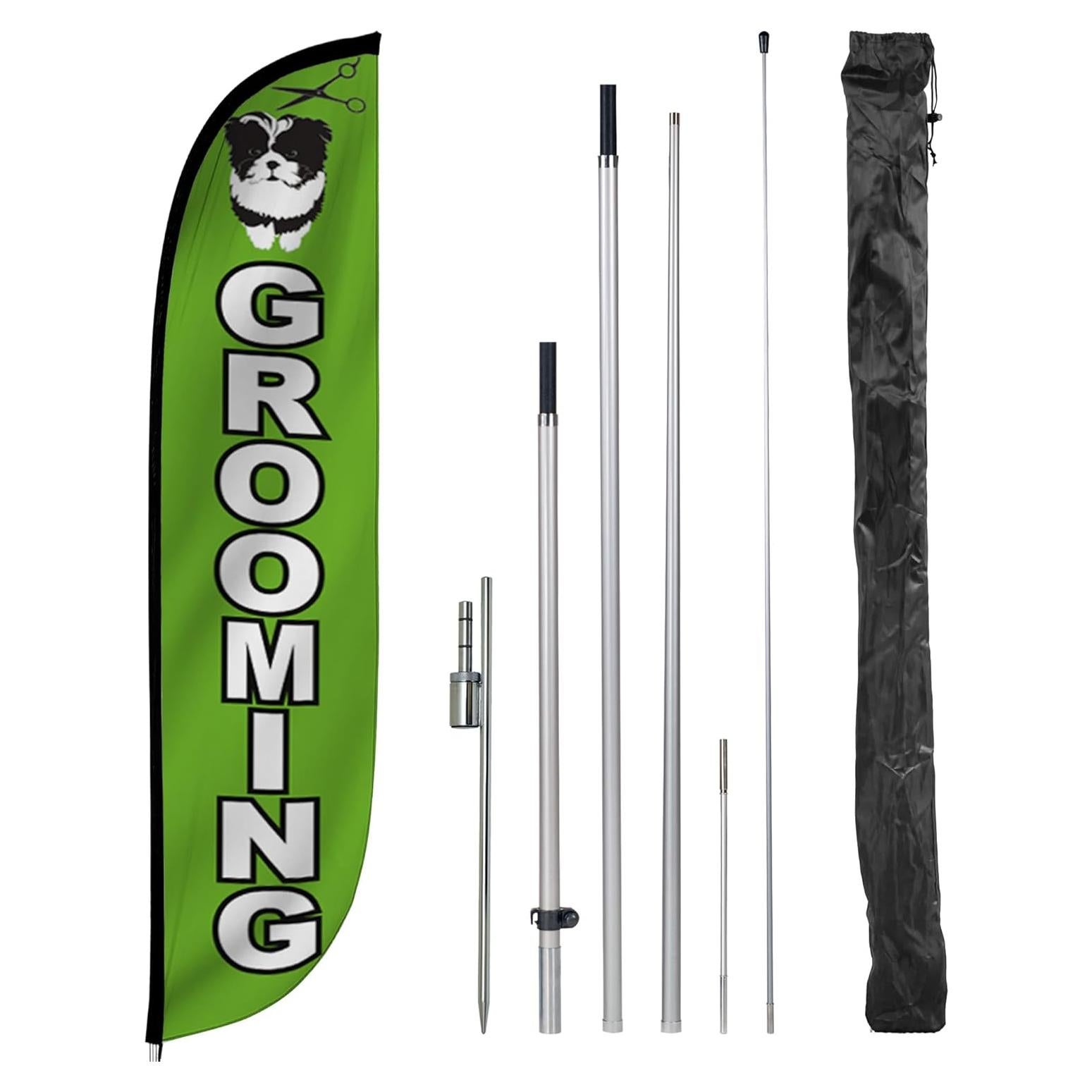 Kit Bandera de Pluma LookOurWay 12 Pies Cuidado de Mascotas