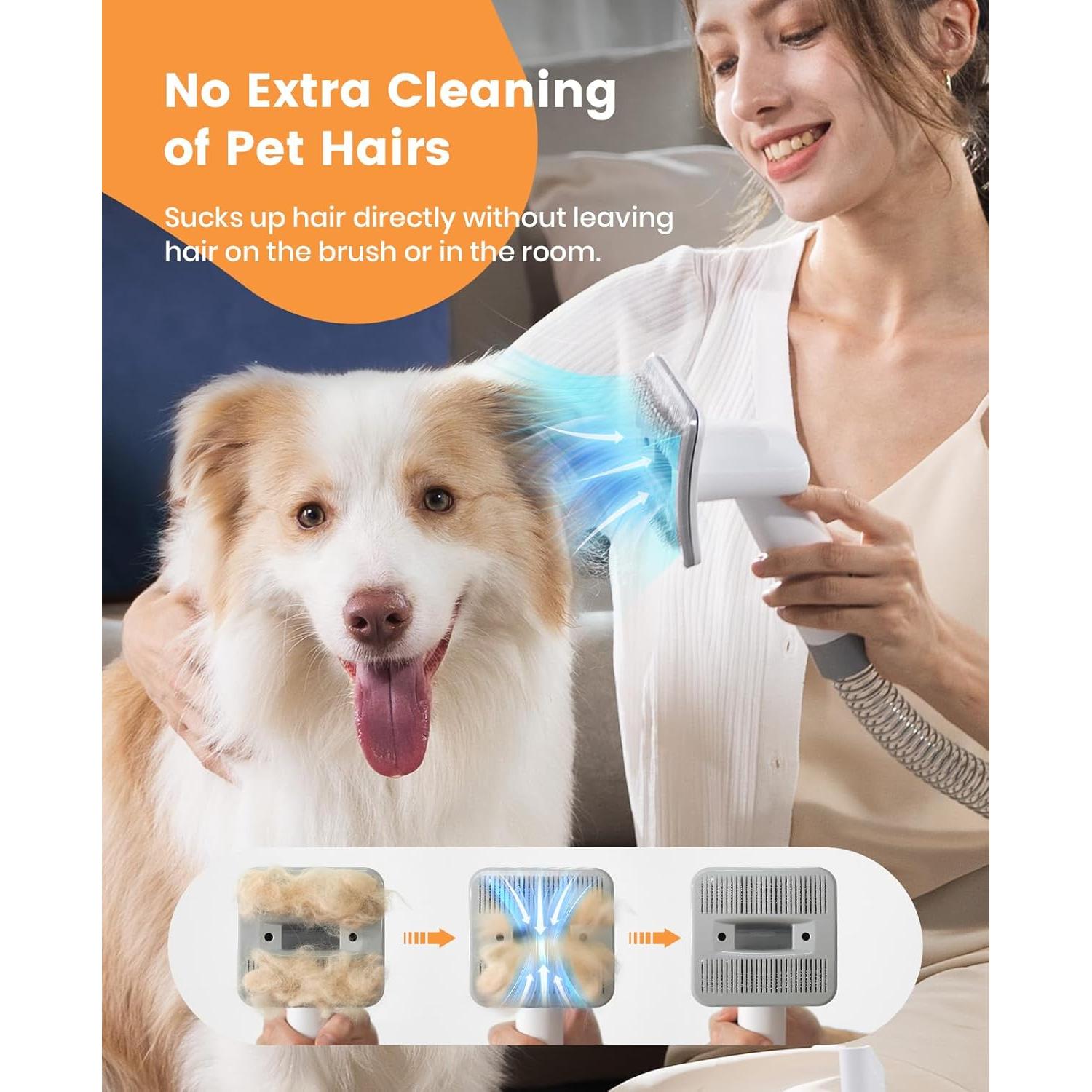 Accesorio de Aspiradora Oneisall para Perros con Adaptador Universal