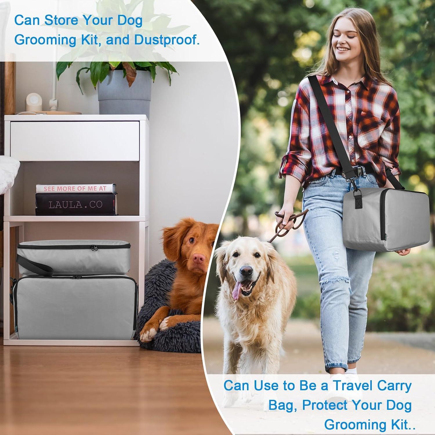 Organizador de Aseo para Mascotas Beautyflier - Bolsa Gris