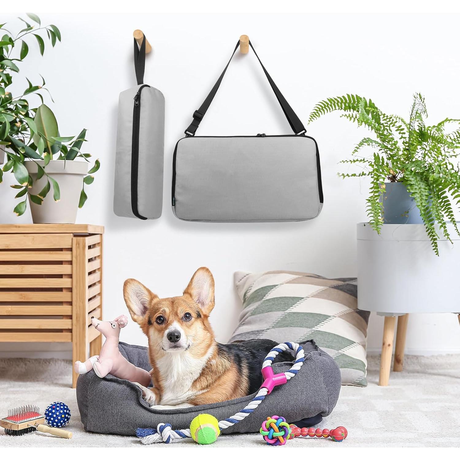 Organizador de Aseo para Mascotas Beautyflier - Bolsa Gris