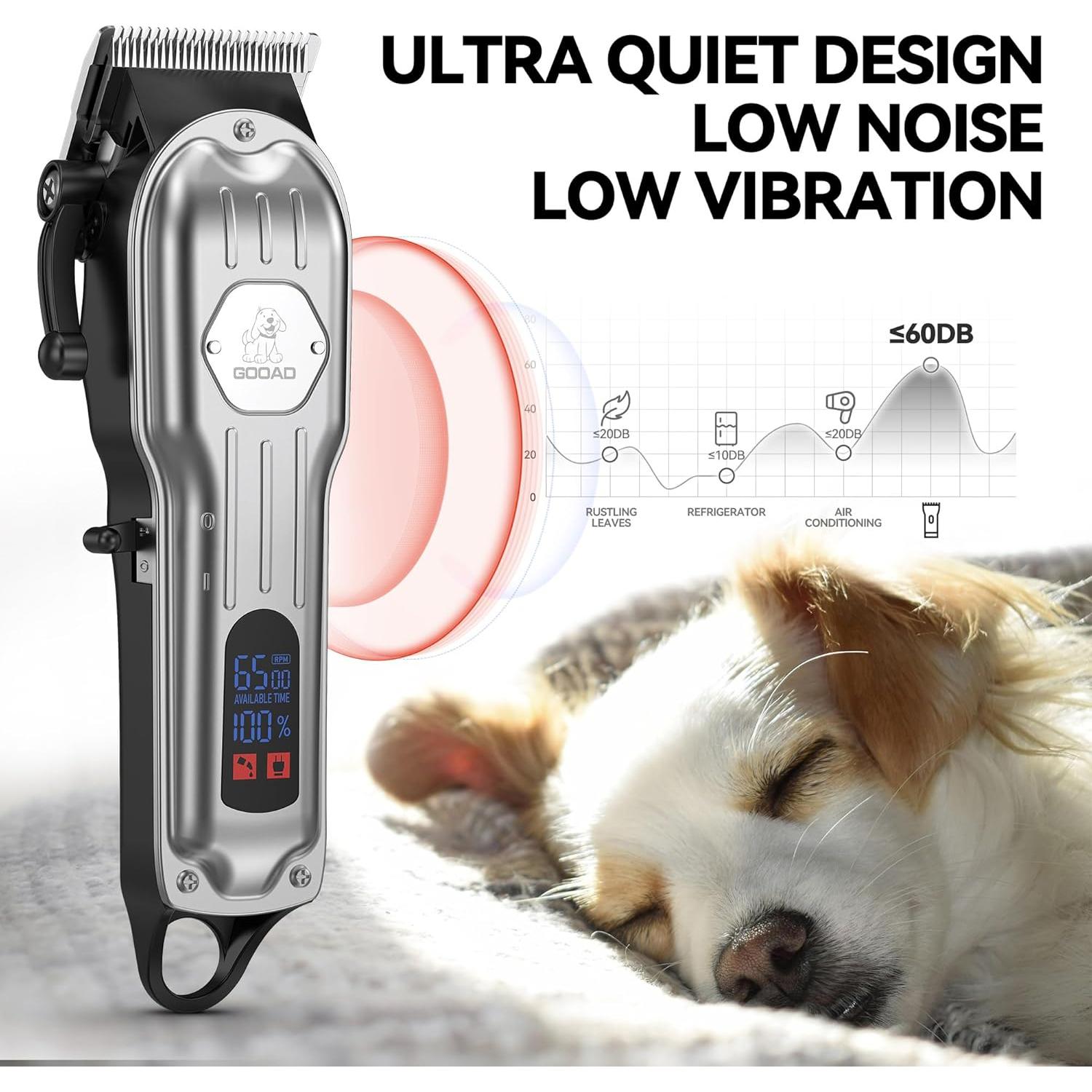 Cortadora de Pelo para Perros Gooad Recargable Plata 240 min