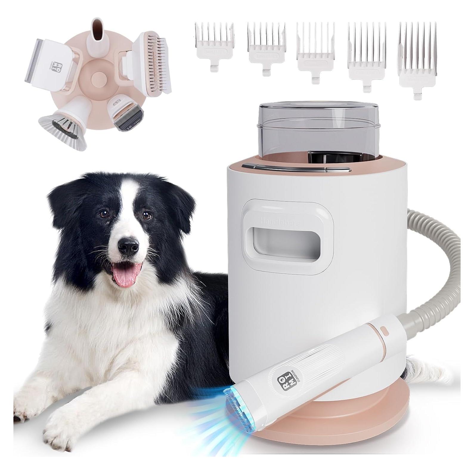 Kit Aspiradora y Acicalamiento Romiromi 5 en 1 para Mascotas