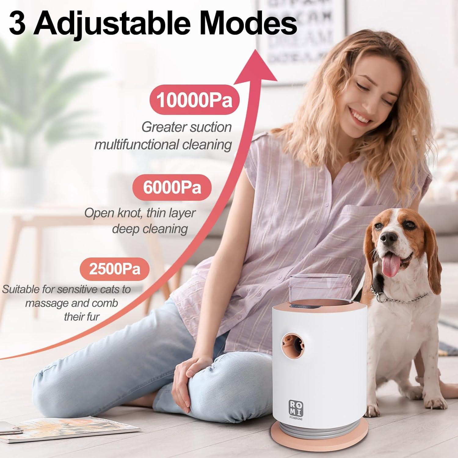 Kit Aspiradora y Acicalamiento Romiromi 5 en 1 para Mascotas