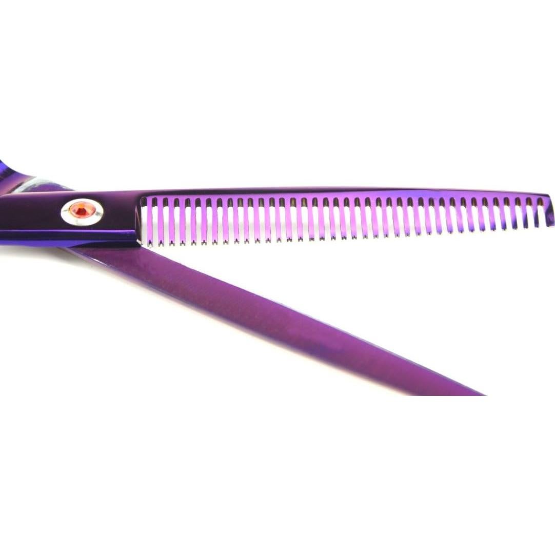 Kit de Tijeras de Aseo Profesional LILYS PET 19 cm Púrpura