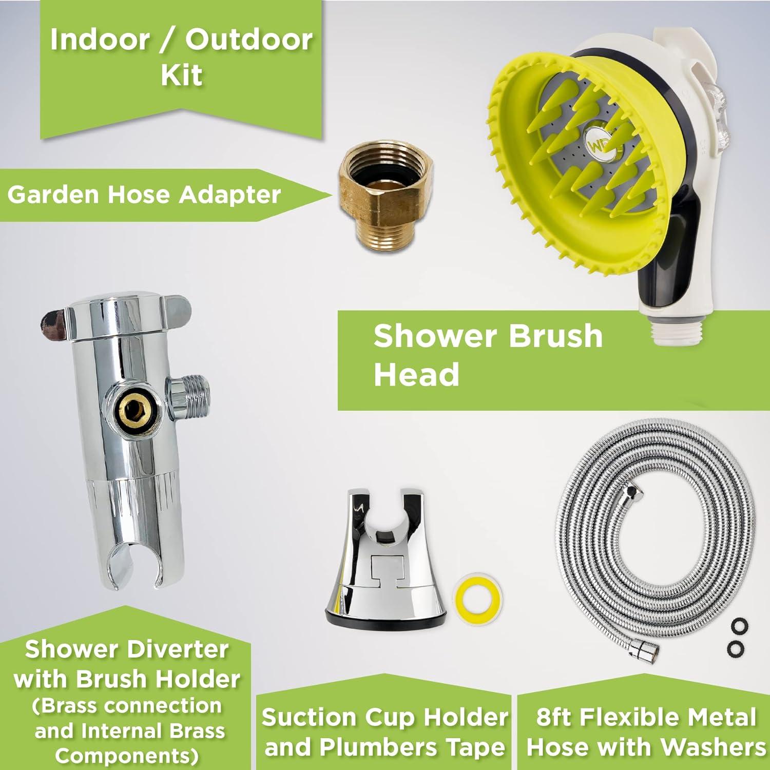 Kit de Lavado de Perros Wondurdog con Manguera de 2.44 m