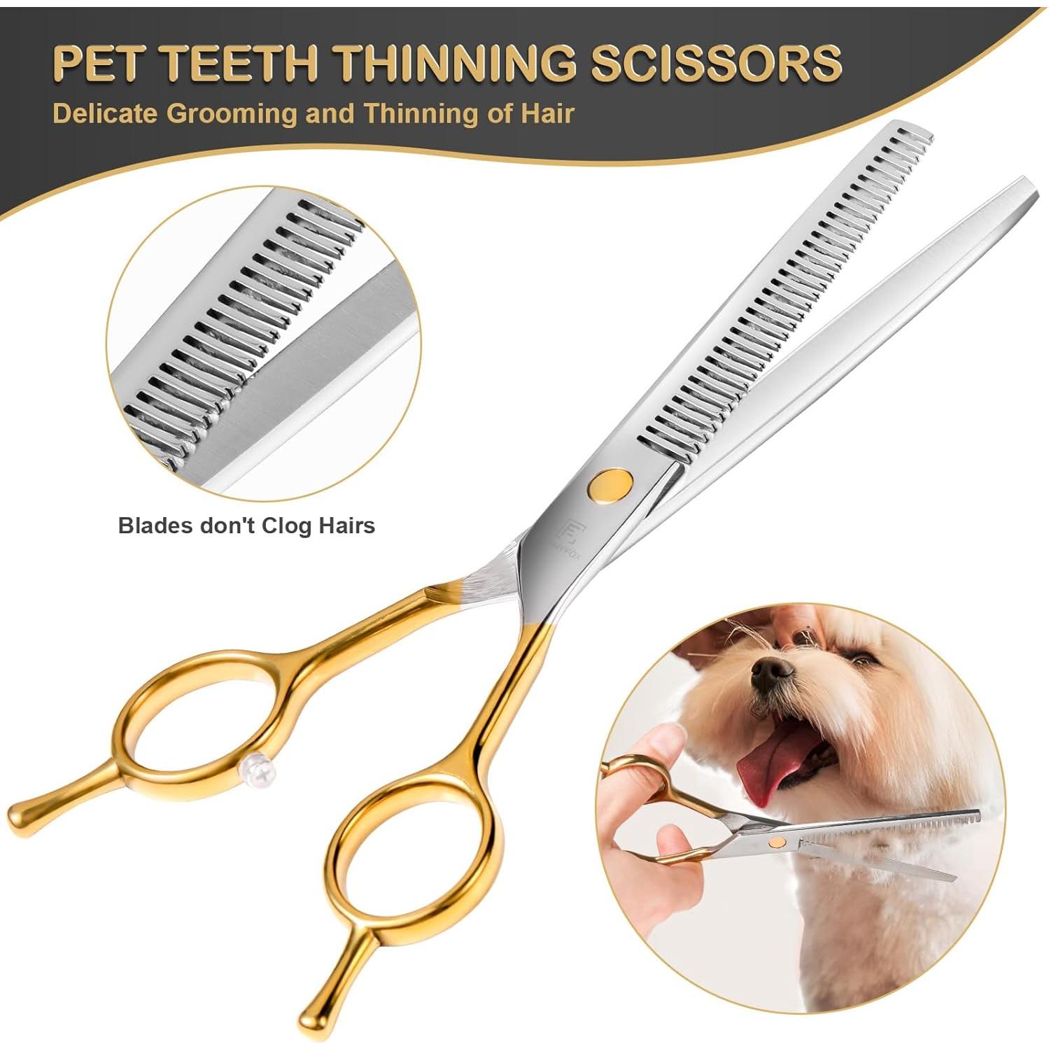 Juego de Tijeras para Aseo de Perros FunnyFox 6 en 1