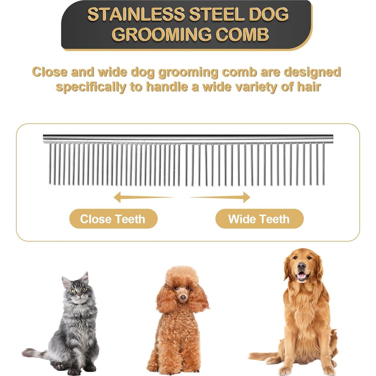 Juego de Tijeras para Aseo de Perros FunnyFox 6 en 1