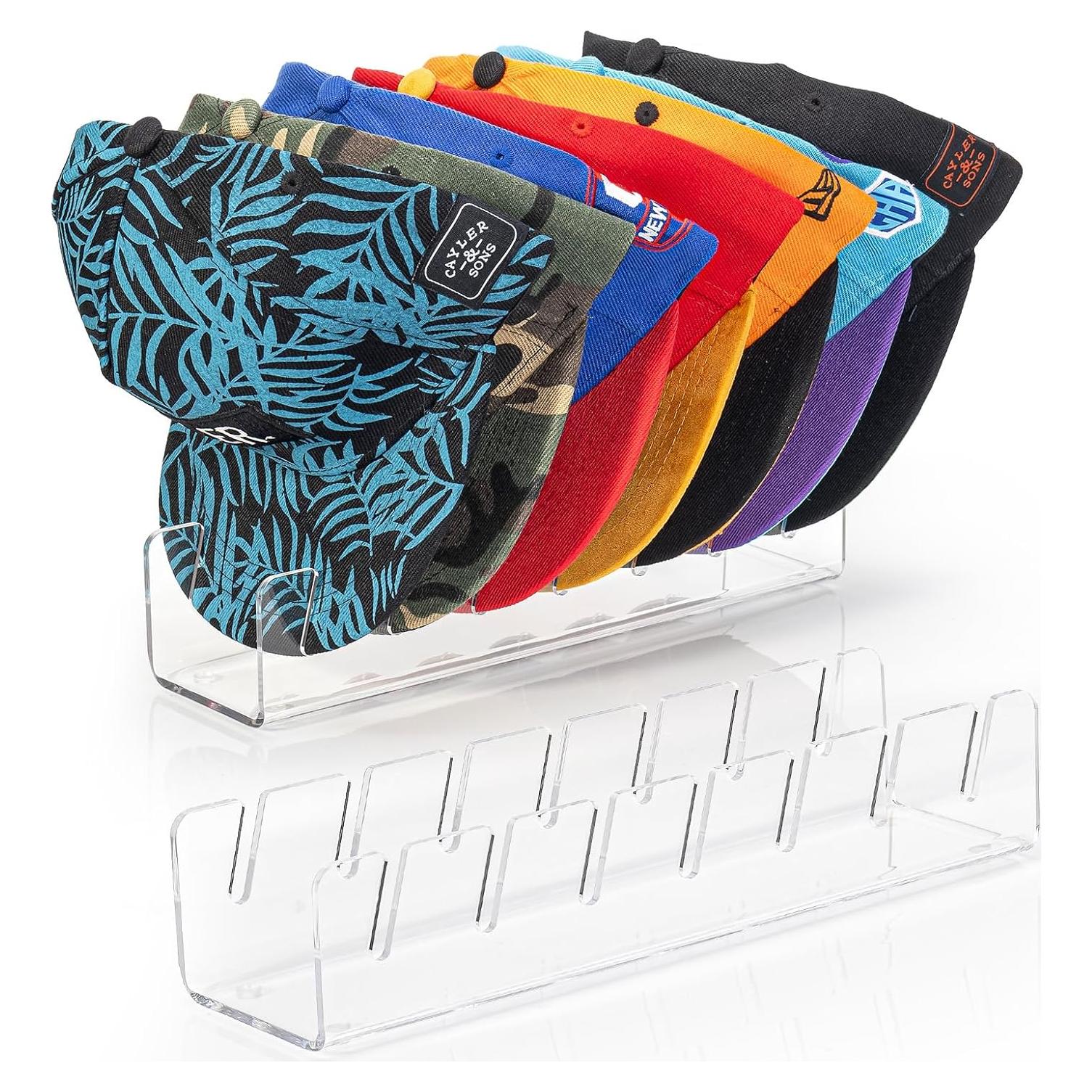 Soporte para Gorras HAYVAN 2 Pack Acrílico Transparente 14 Gorras