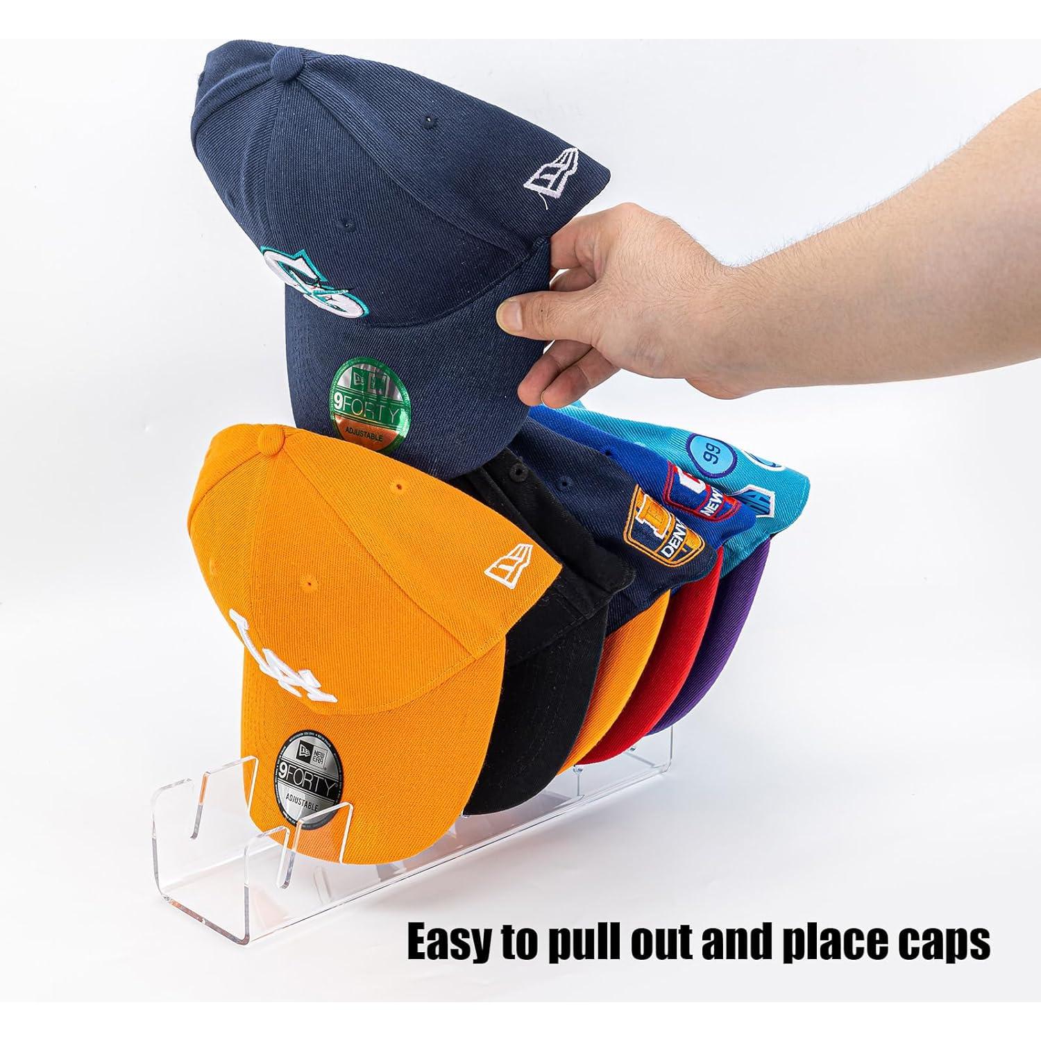 Soporte para Gorras HAYVAN 2 Pack Acrílico Transparente 14 Gorras