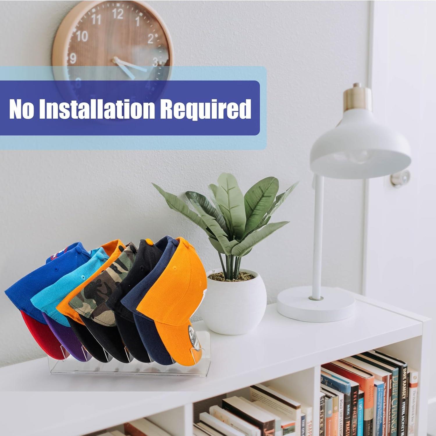 Soporte para Gorras HAYVAN 2 Pack Acrílico Transparente 14 Gorras