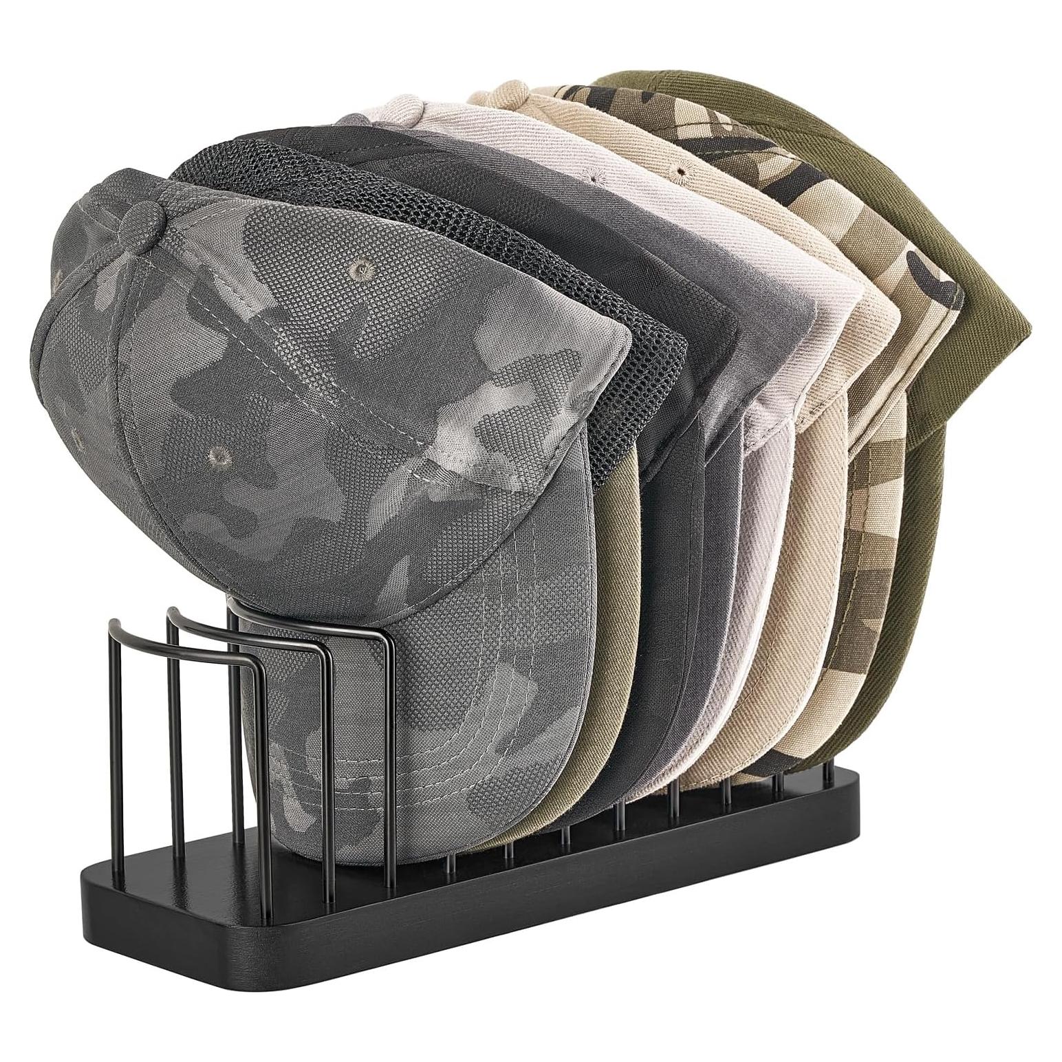 Organizador de Sombreros Mkono para 10 Gorras - Negro