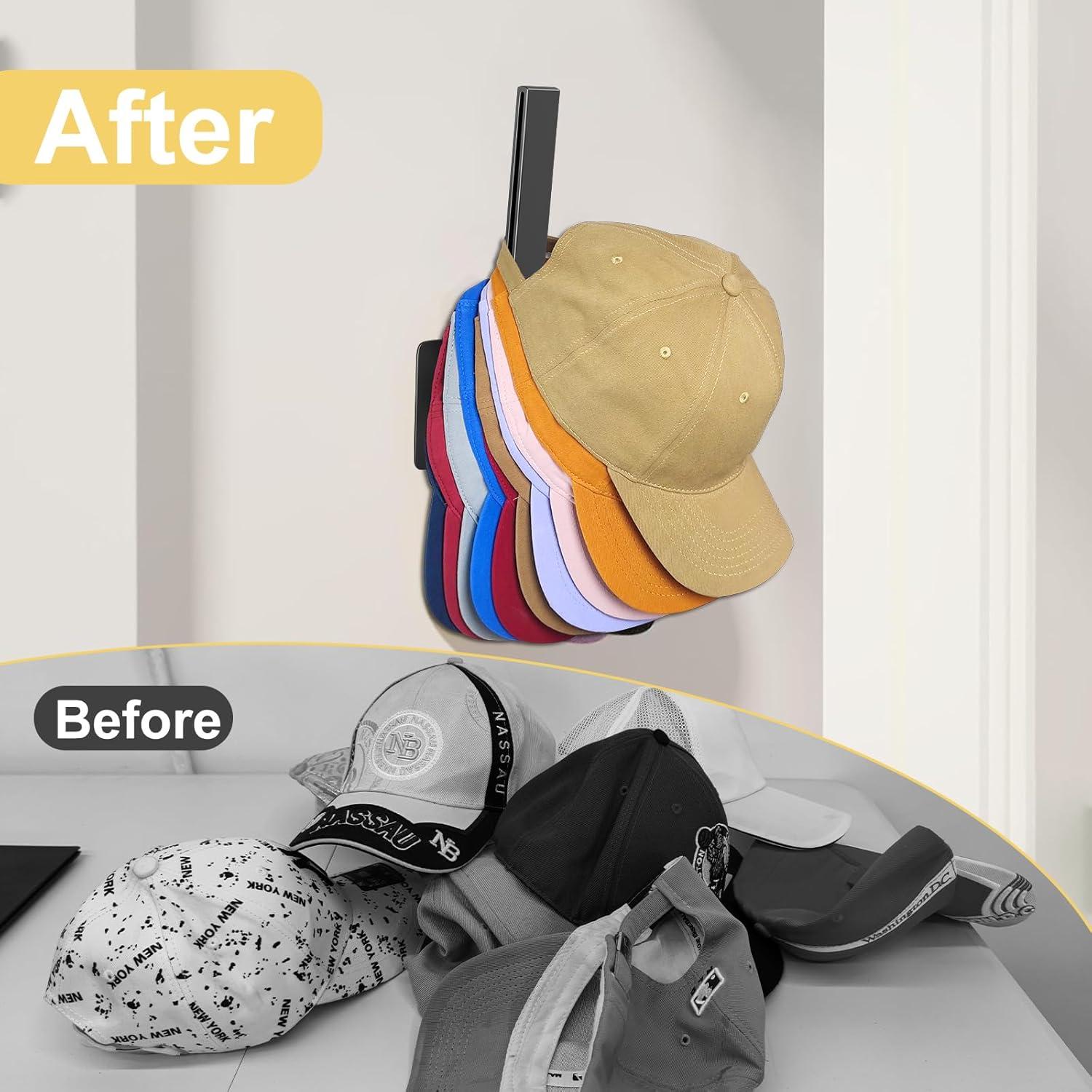 Organizador de Gorras de Béisbol MSKEI, Montaje en Pared, 2 Piezas