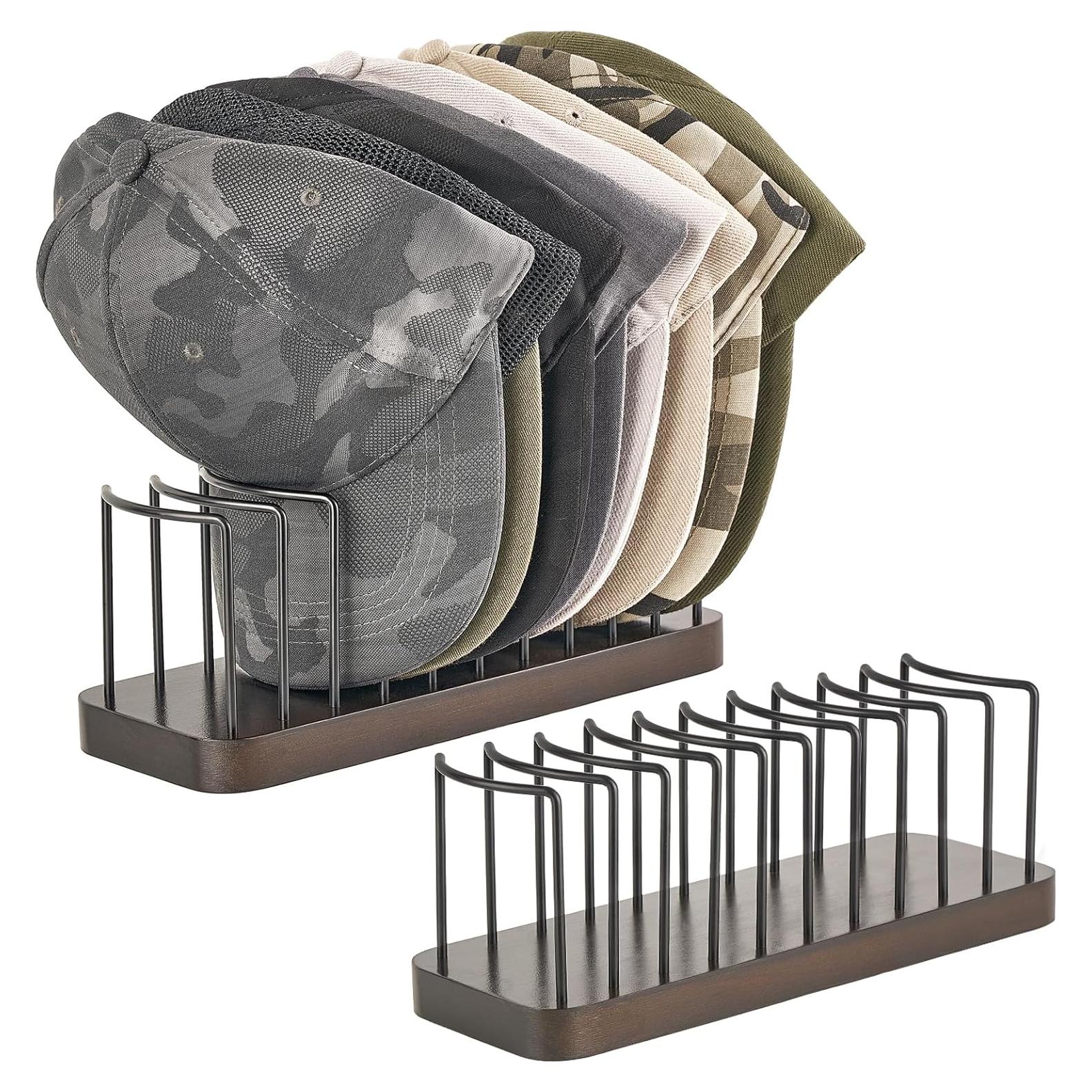 Organizador de Sombreros Mkono - Juego de 2 Soportes para 20 Gorras