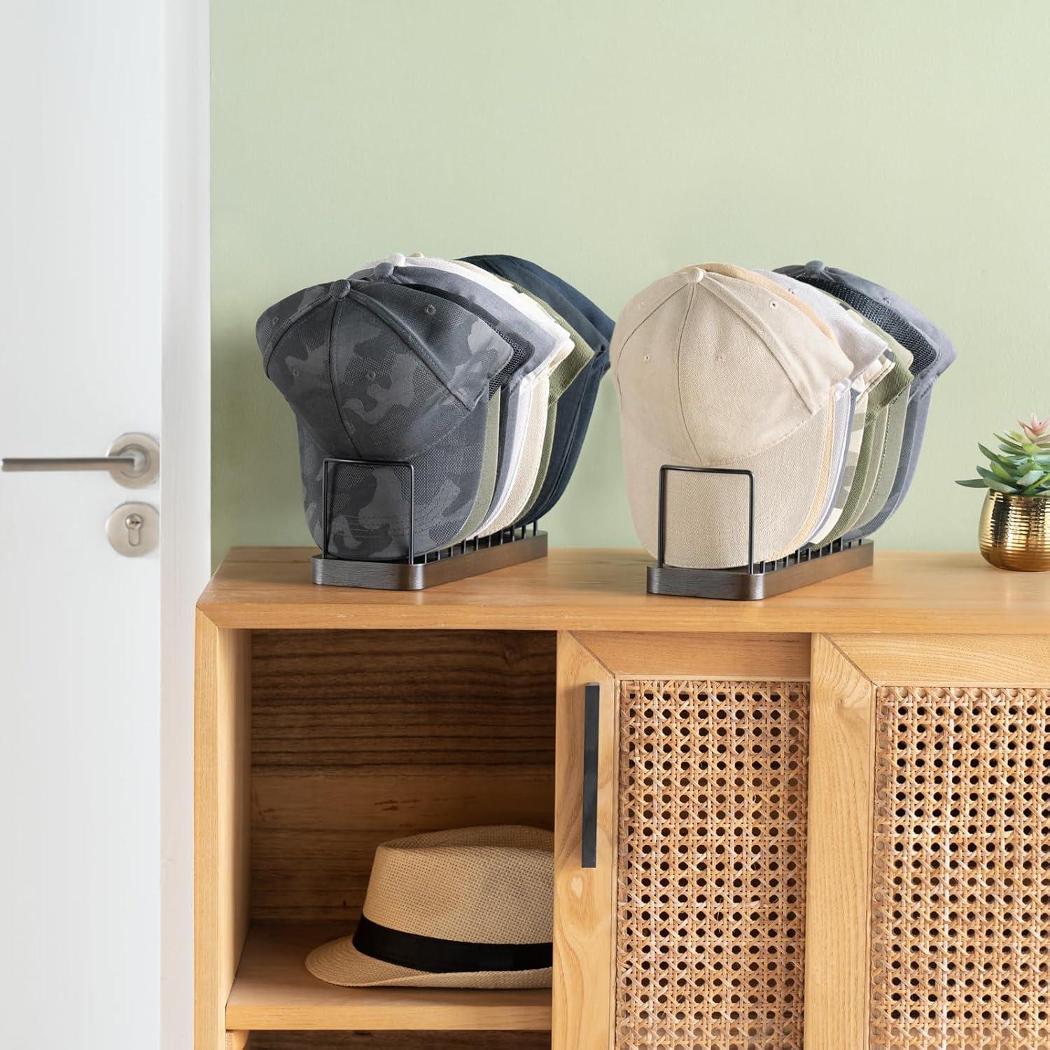 Organizador de Sombreros Mkono - Juego de 2 Soportes para 20 Gorras