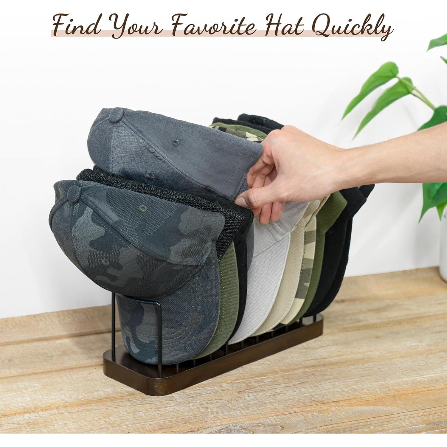 Organizador de Sombreros Mkono - Juego de 2 Soportes para 20 Gorras