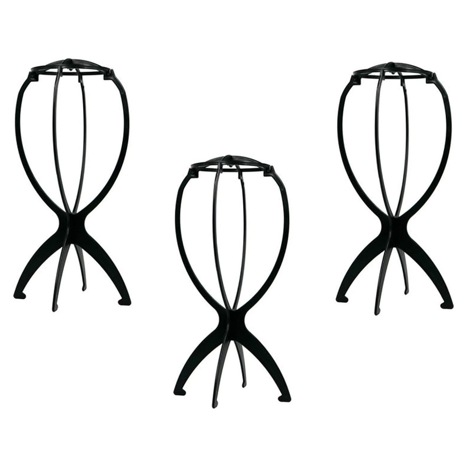 Soporte para Sombreros y Pelucas Mydio - 3 Piezas Negro