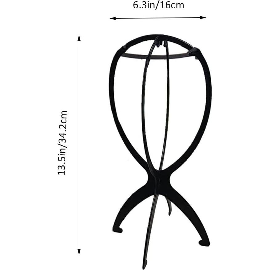 Soporte para Sombreros y Pelucas Mydio - 3 Piezas Negro