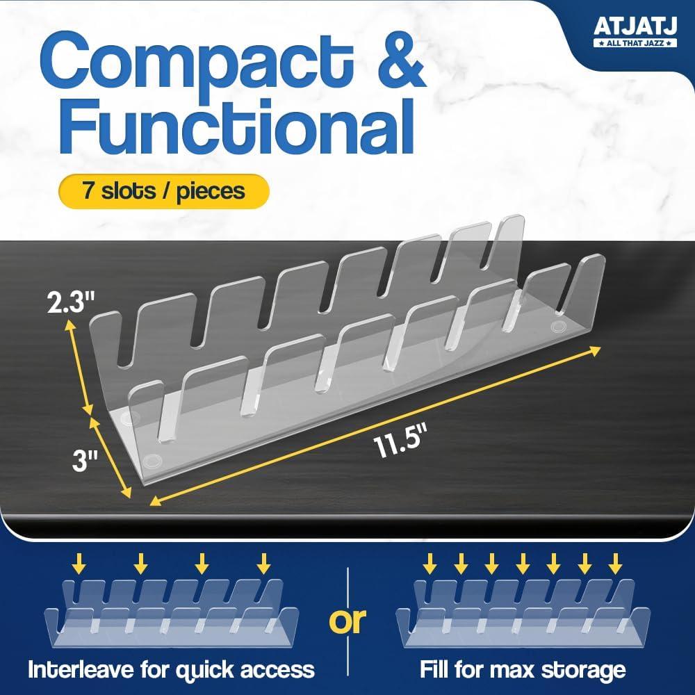 Soporte para Gorras ATJATJ Acrílico 2 Niveles 14 Gorras