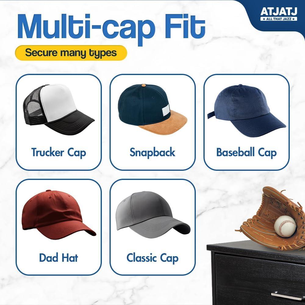 Soporte para Gorras ATJATJ Acrílico 2 Niveles 14 Gorras